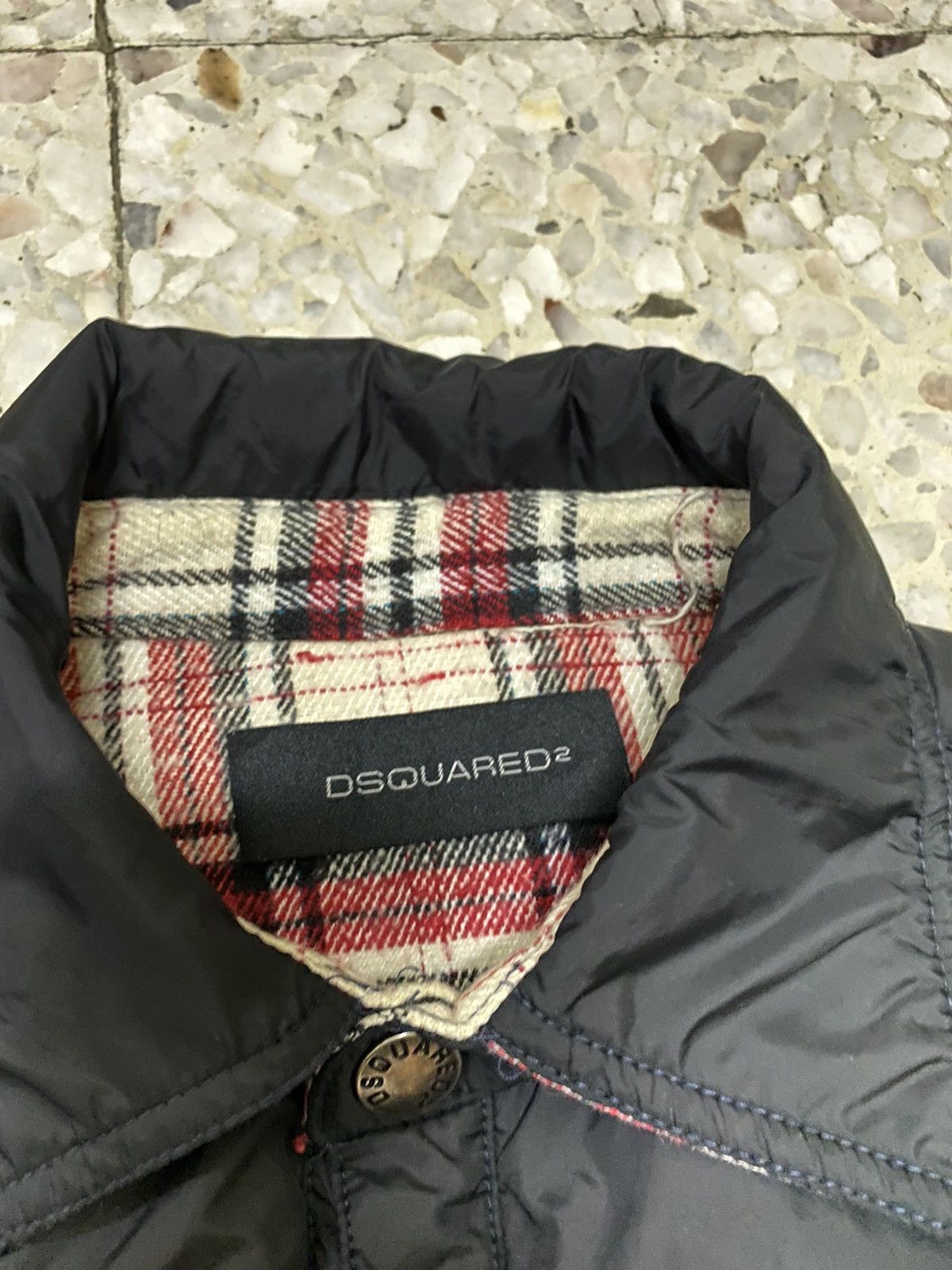 Dsquared2 Dsquared2 Quilted Jacket Tartan Double Pocket Design Size US S / EU 44-46 / 1 - 4 Thumbnail
