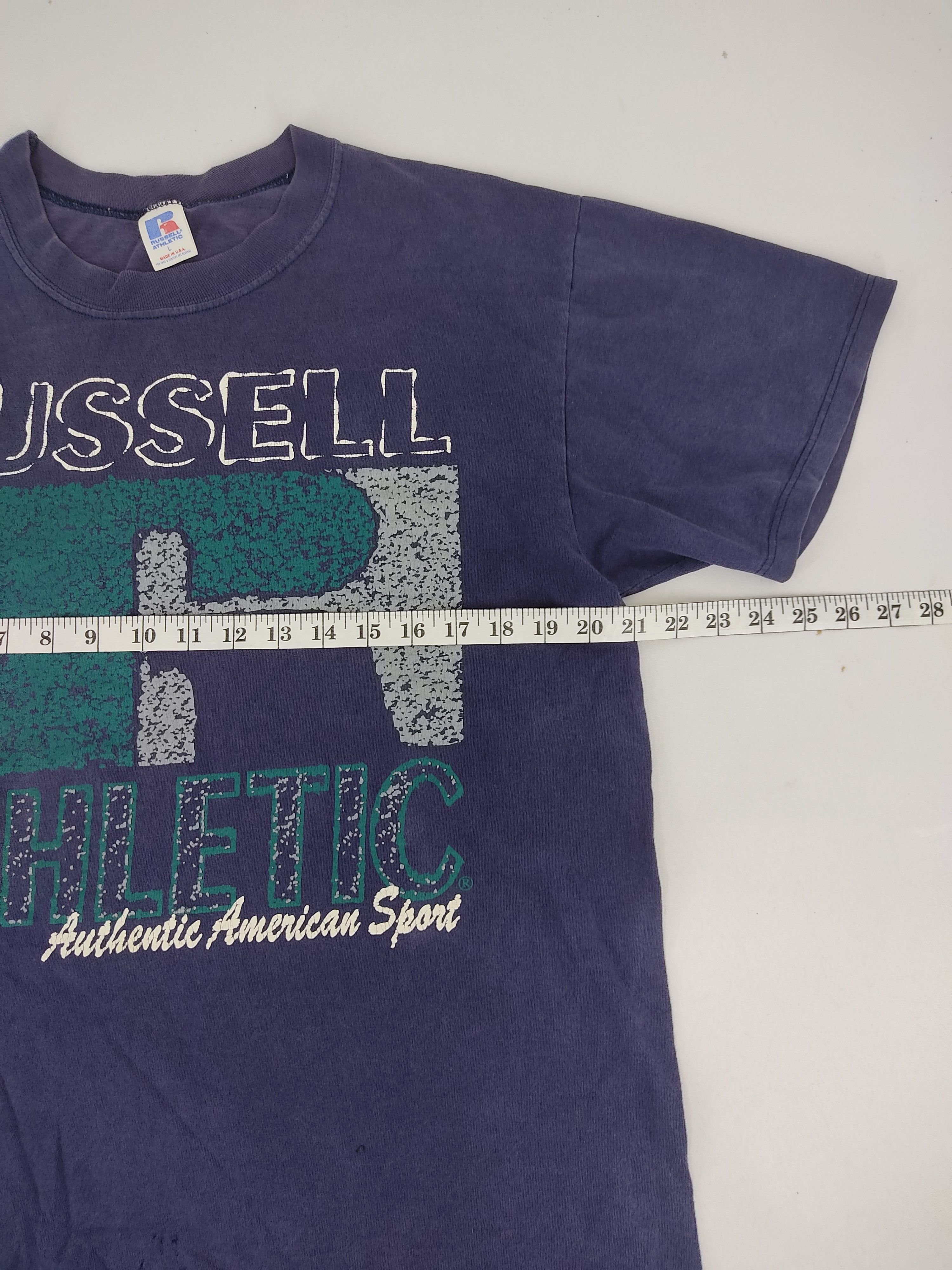 Russell Athletic 90s Rusell Athletic USA Printed Tee Art Designer Size US L / EU 52-54 / 3 - 6 Thumbnail