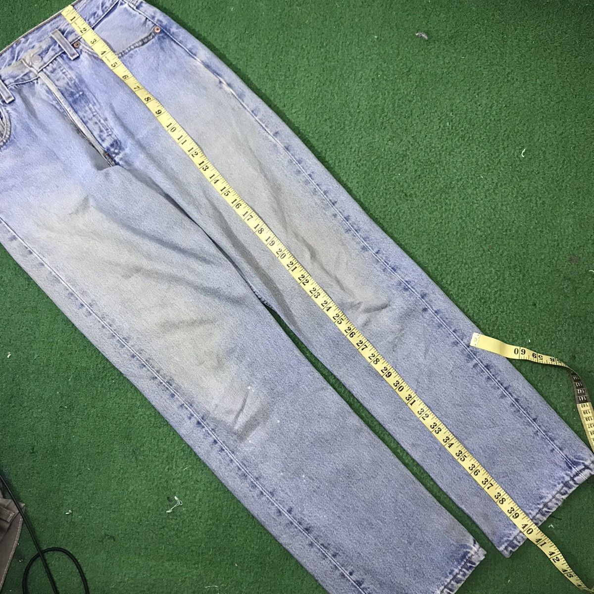 Levi's Vintage 90s Levis 501 Dirty Faded Made in USA Size US 28 / EU 44 - 23 Thumbnail