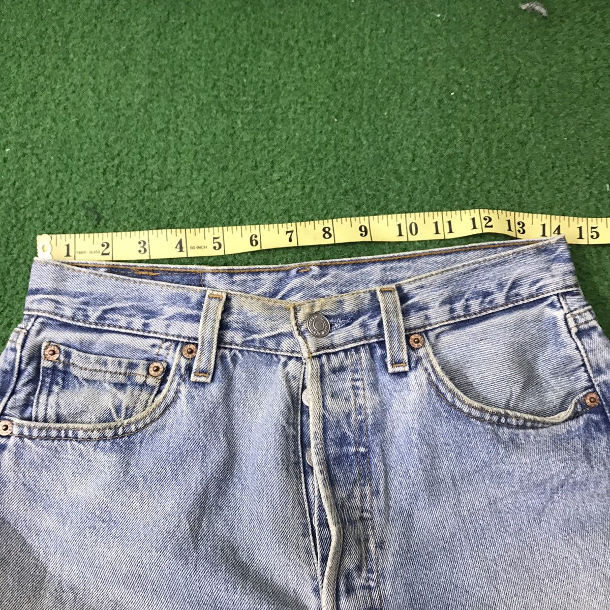 Levi's Vintage 90s Levis 501 Dirty Faded Made in USA Size US 28 / EU 44 - 22 Thumbnail
