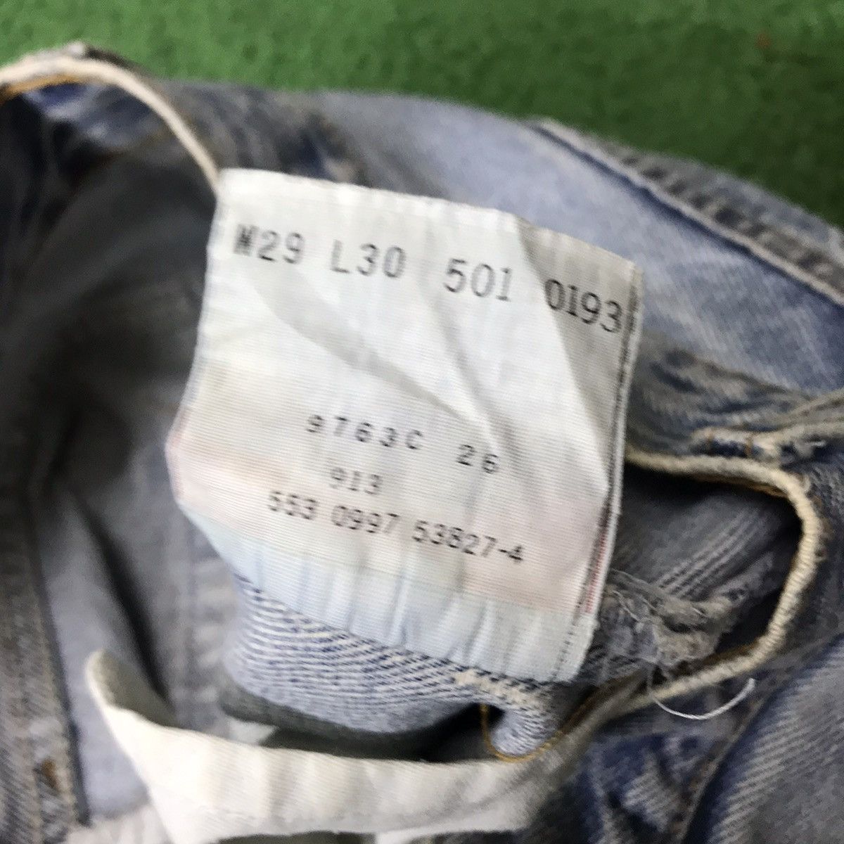 Levi's Vintage 90s Levis 501 Dirty Faded Made in USA Size US 28 / EU 44 - 21 Thumbnail