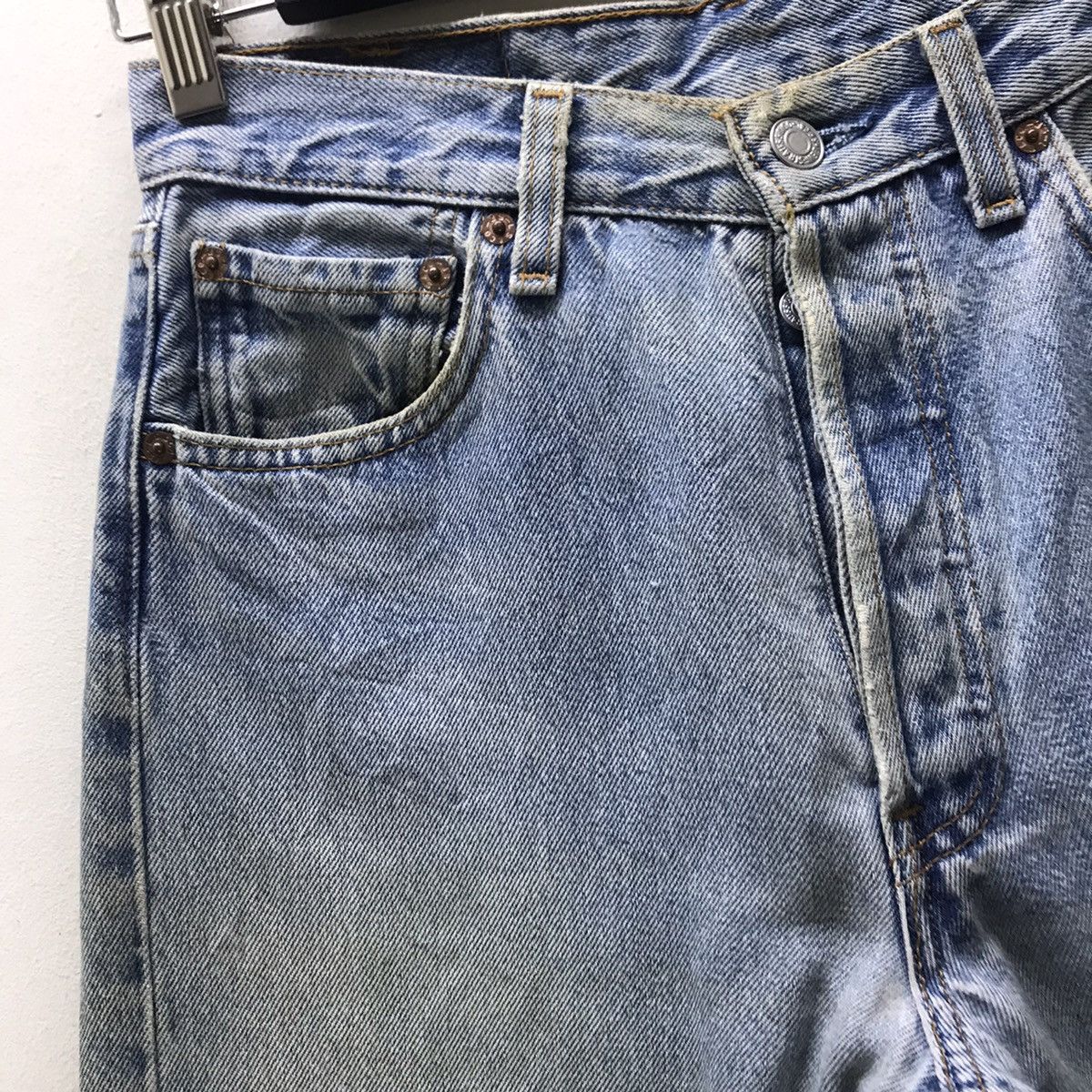 Levi's Vintage 90s Levis 501 Dirty Faded Made in USA Size US 28 / EU 44 - 4 Thumbnail