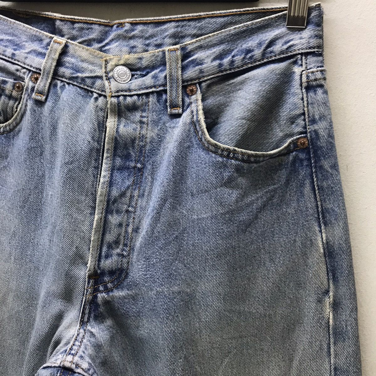 Levi's Vintage 90s Levis 501 Dirty Faded Made in USA Size US 28 / EU 44 - 5 Thumbnail