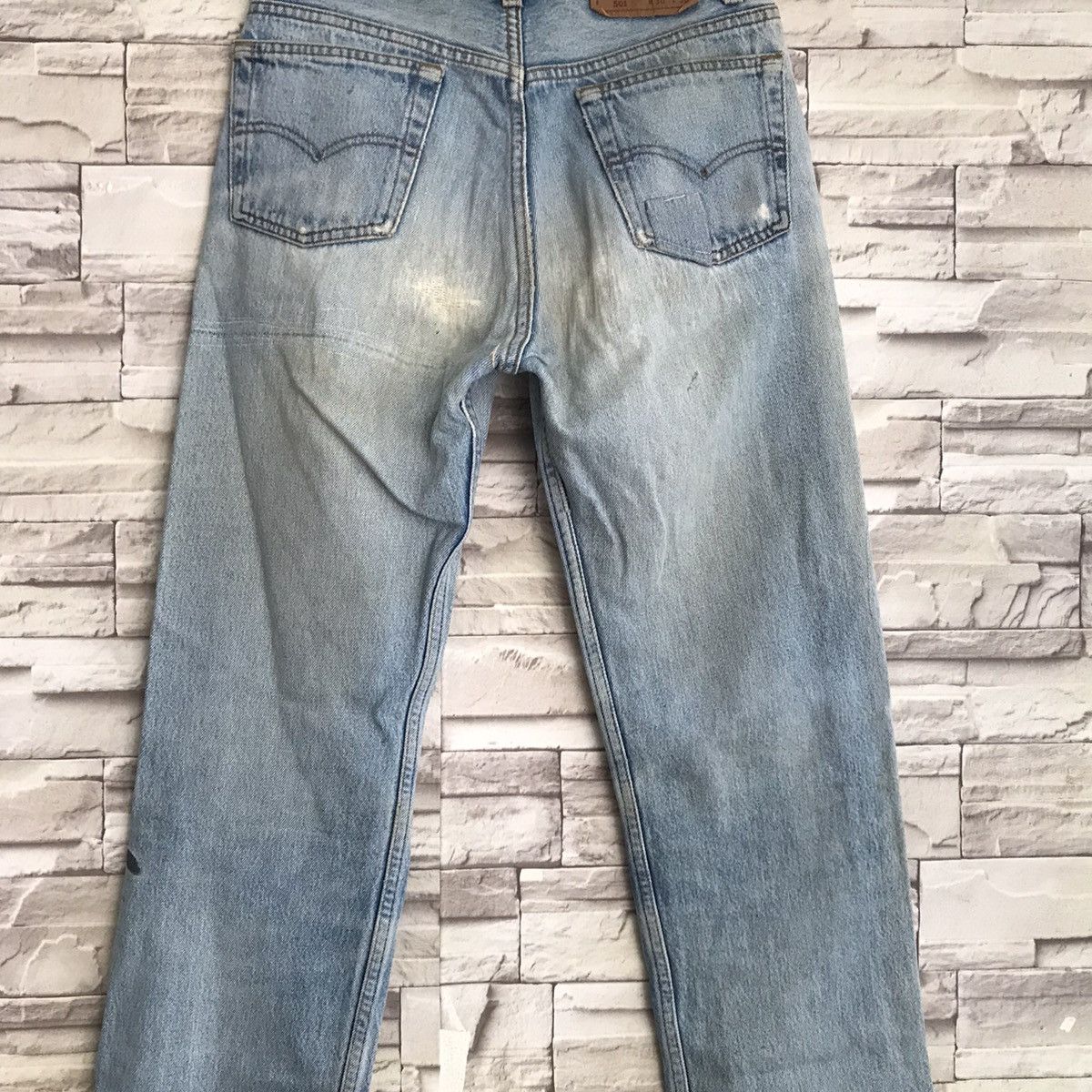Levi's Vintage 80s Levis 501 Distressed Butler Jeans Made in USA Size US 28 / EU 44 - 15 Thumbnail