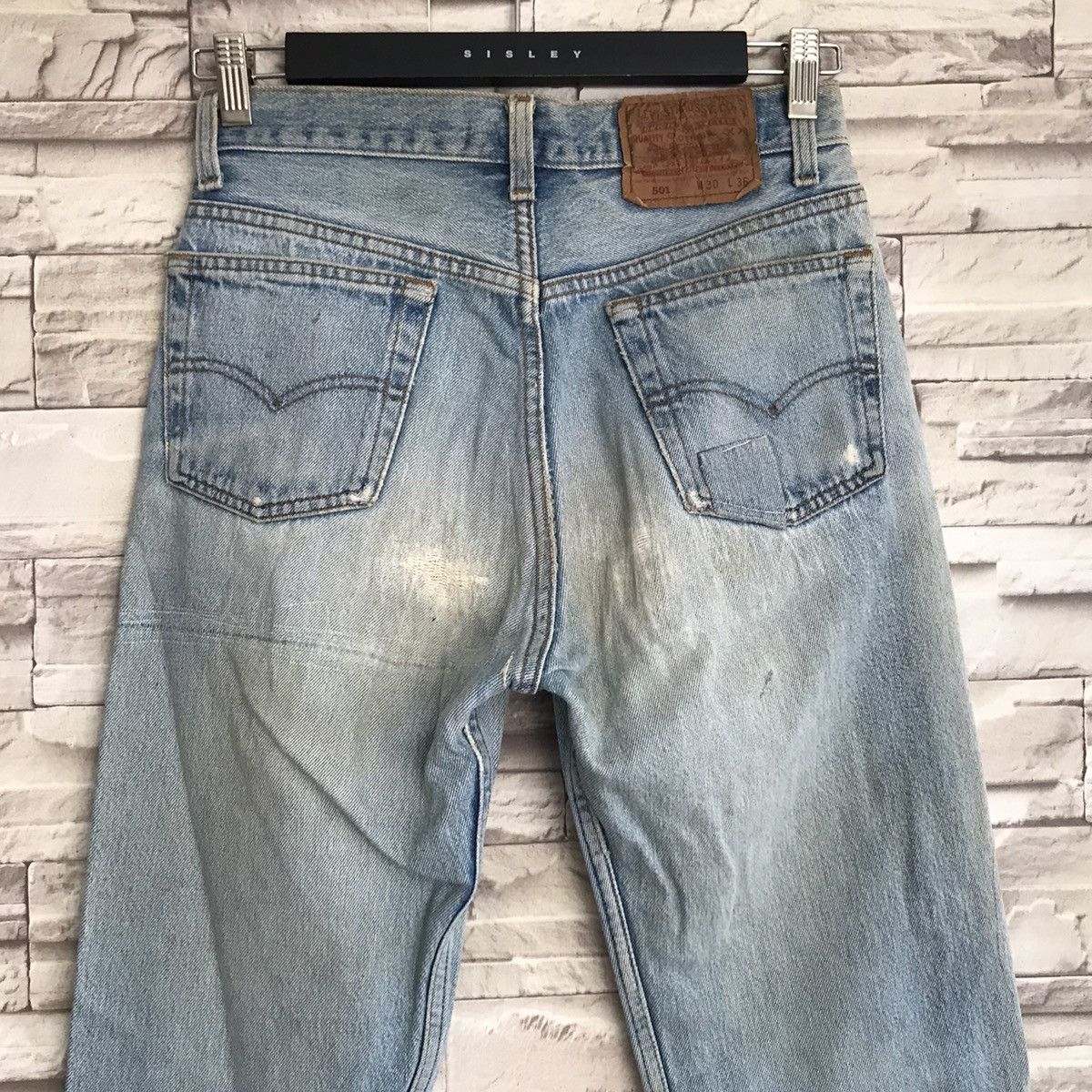 Levi's Vintage 80s Levis 501 Distressed Butler Jeans Made in USA Size US 28 / EU 44 - 12 Thumbnail