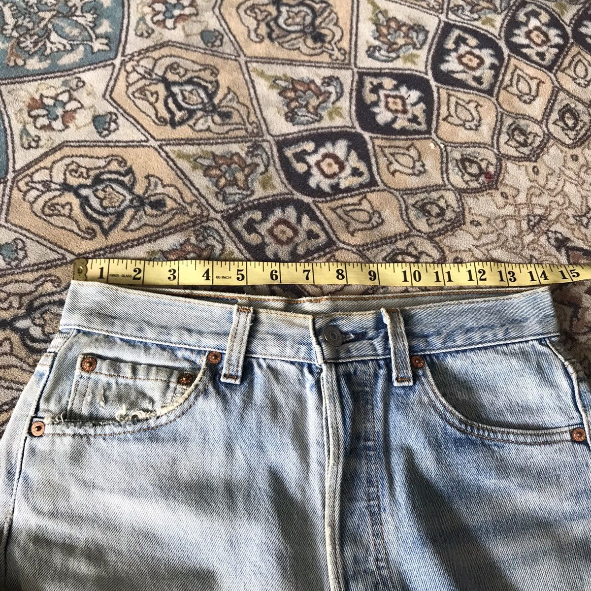 Levi's Vintage 80s Levis 501 Distressed Butler Jeans Made in USA Size US 28 / EU 44 - 18 Thumbnail