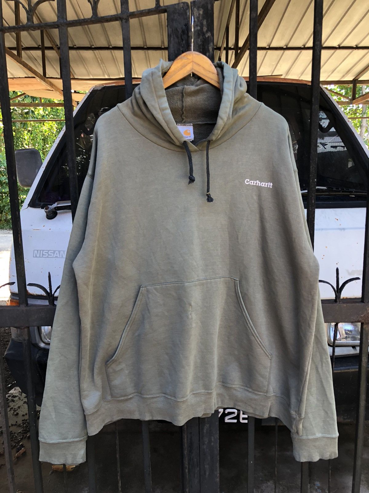 Carhartt Vintage Distressed Carhartt Hoodie Size US XL / EU 56 / 4 - 1 Thumbnail