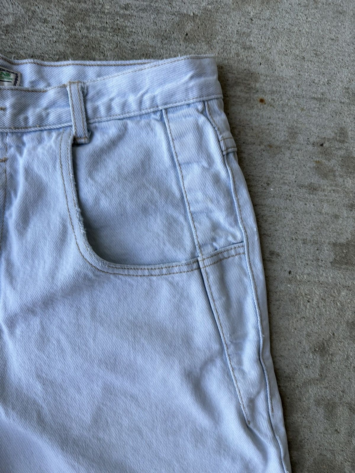 Georges Marciano × Guess Vintage 90s Guess Baggy Light Wash Denim Shorts Size US 31 - 3 Thumbnail