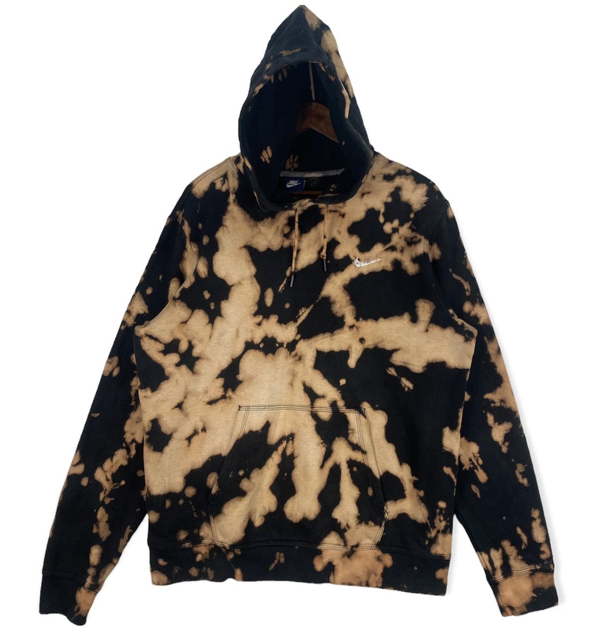 Pre-owned Nike Hoodie Tyedye In Acid Wash