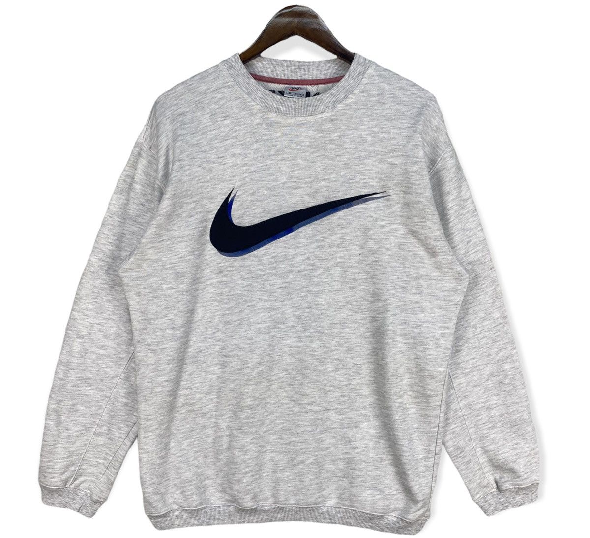 Nike Vintage 90s Nike Swoosh Sweatshirt Size US M / EU 48-50 / 2 - 1 Thumbnail