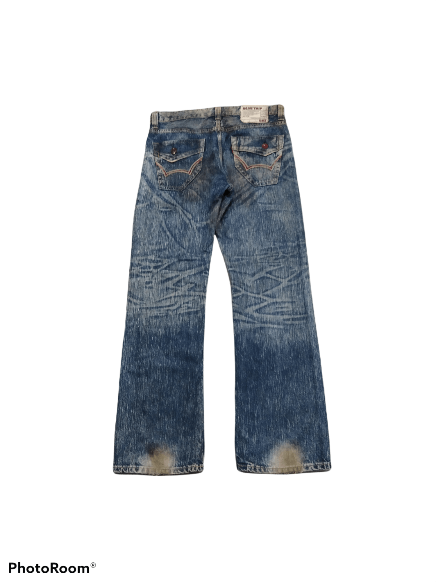 Other THRASHED EDWIN BLUE TRIP 503 MADE IN JAPAN Size US 34 / EU 50 - 2 Thumbnail