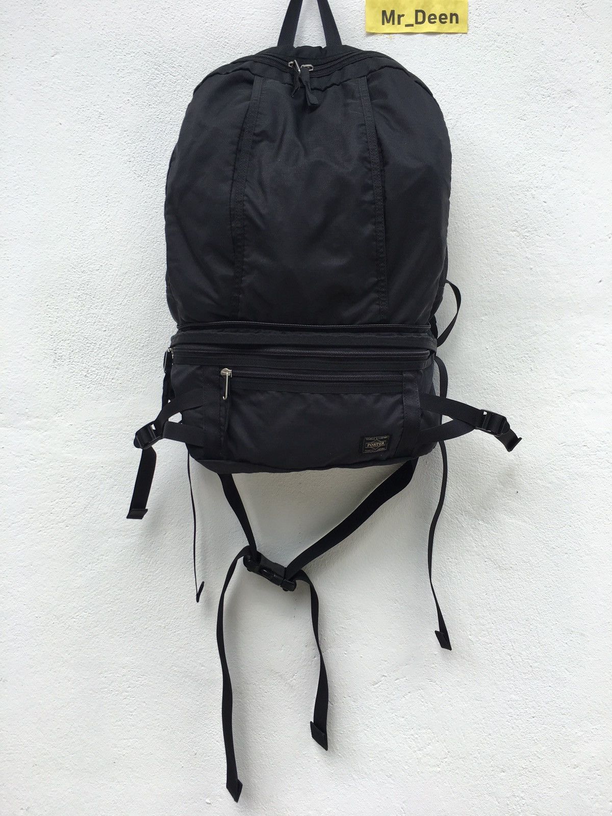 image of Porter Hiking Rucksack Backpack With 2 Compartment in Black, Men's