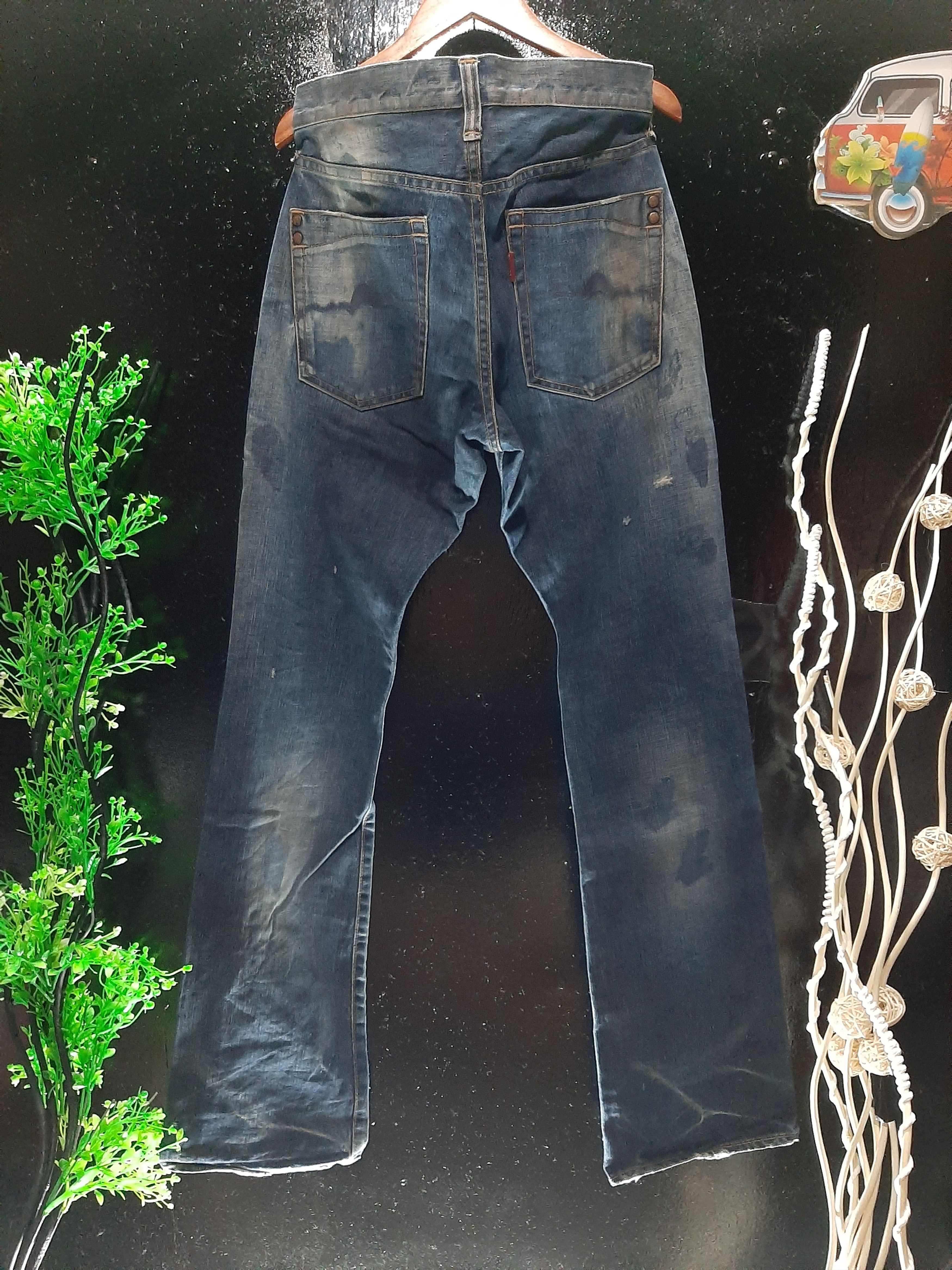 Japanese Brand × Vintage VINTAGE RIVET & BLUE JAPANESE DISTRESSED DENIM.. Size US 29 - 9 Thumbnail