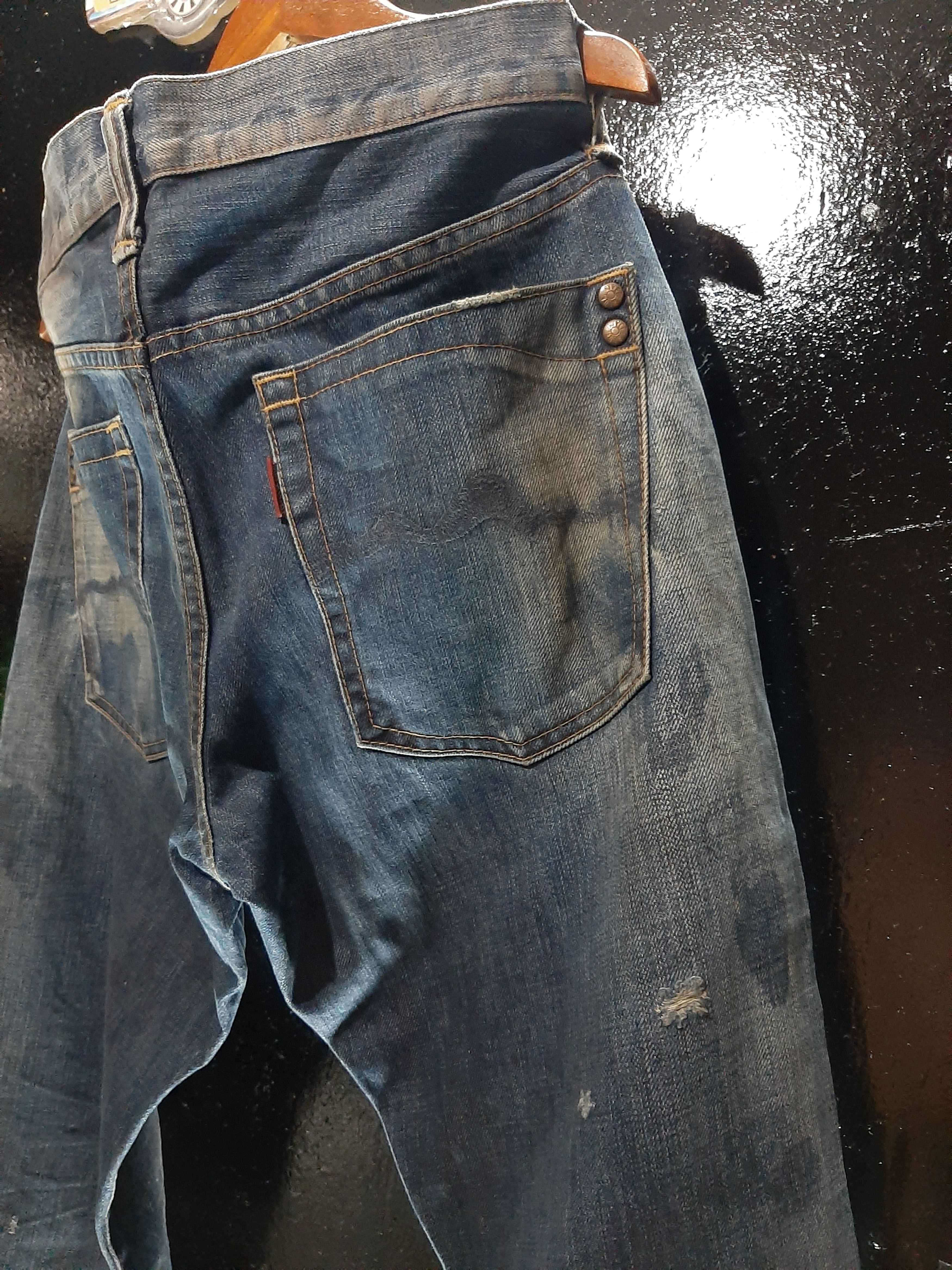 Japanese Brand × Vintage VINTAGE RIVET & BLUE JAPANESE DISTRESSED DENIM.. Size US 29 - 12 Thumbnail