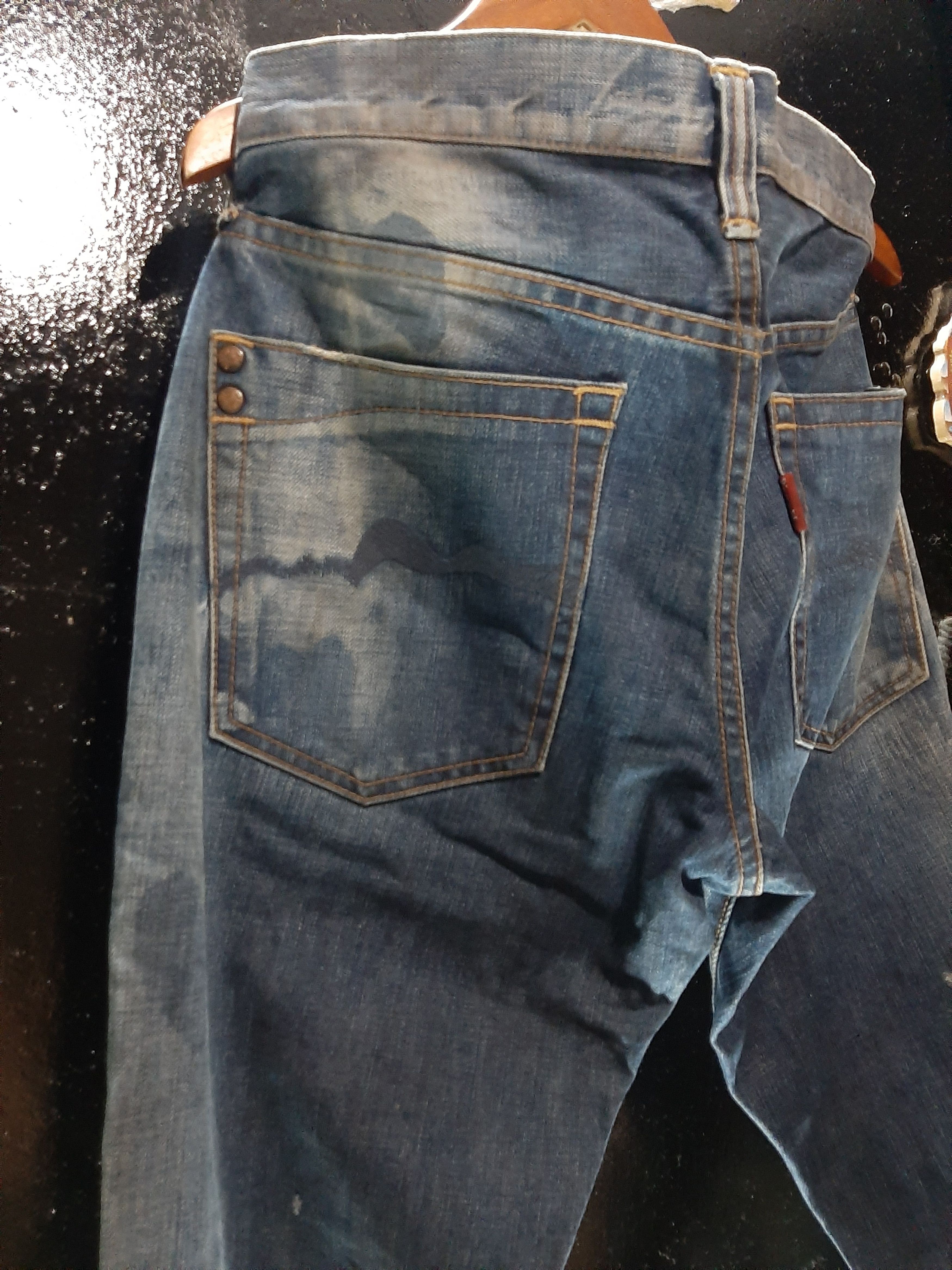Japanese Brand × Vintage VINTAGE RIVET & BLUE JAPANESE DISTRESSED DENIM.. Size US 29 - 13 Thumbnail