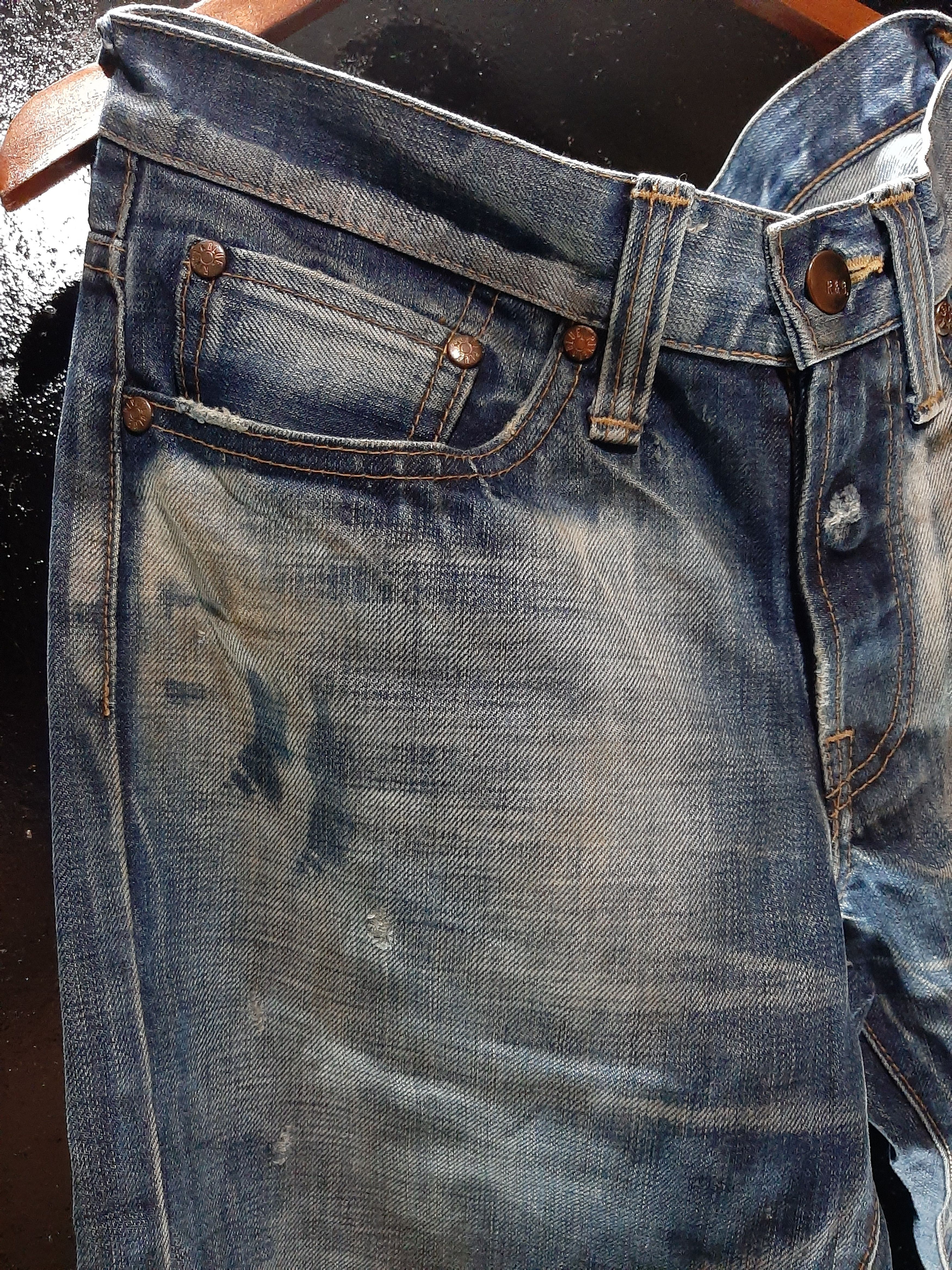 Japanese Brand × Vintage VINTAGE RIVET & BLUE JAPANESE DISTRESSED DENIM.. Size US 29 - 6 Thumbnail