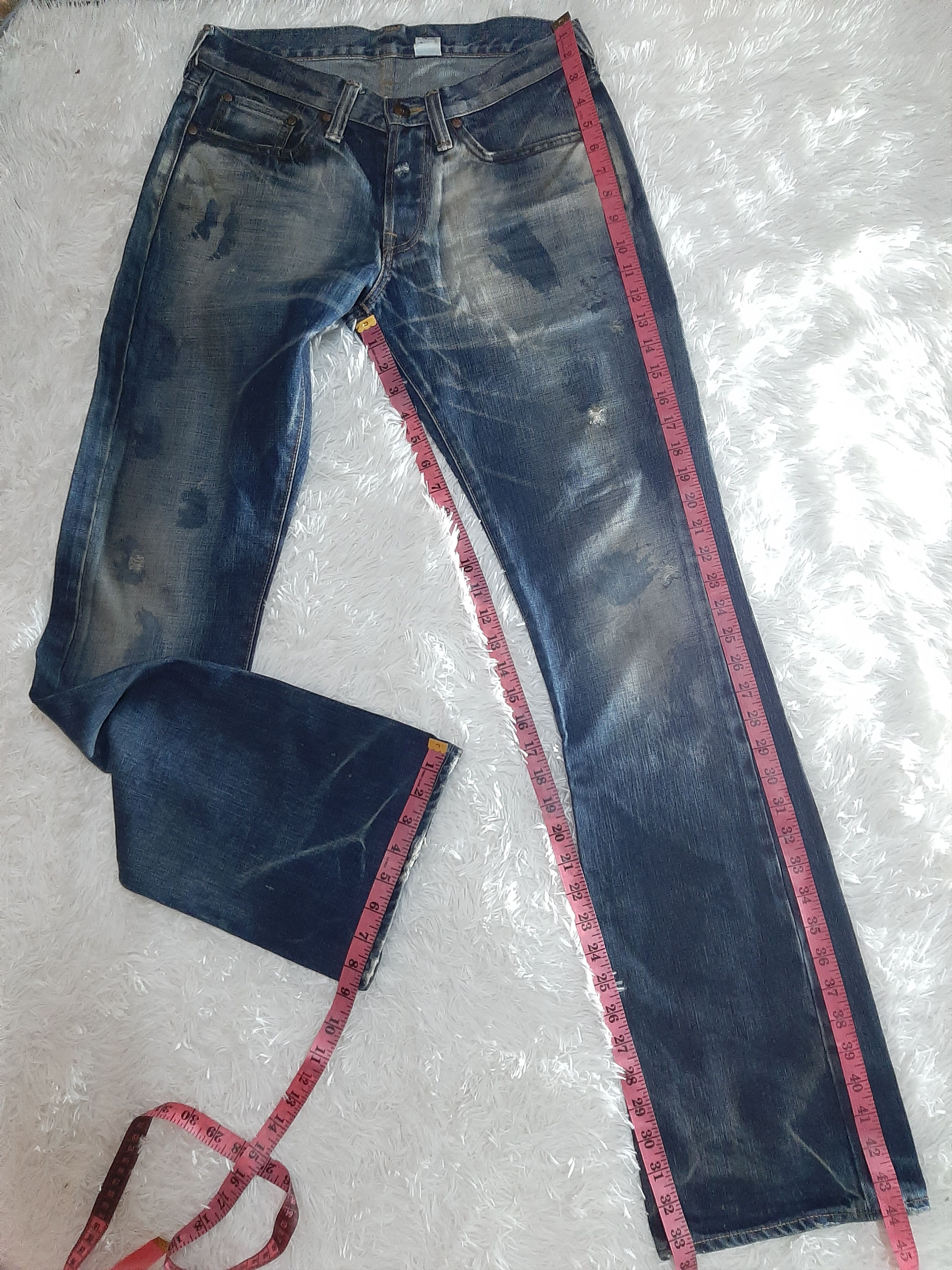 Japanese Brand × Vintage VINTAGE RIVET & BLUE JAPANESE DISTRESSED DENIM.. Size US 29 - 17 Thumbnail