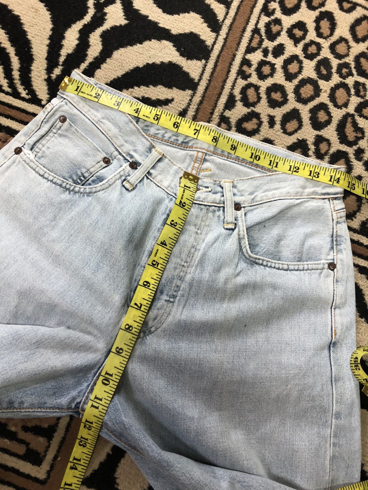 Edwin × Vintage VINTAGE SELVEDGE EDWIN505X LIGHT BLUE WASH DISTRESSED DENIM Size US 29 - 16 Thumbnail