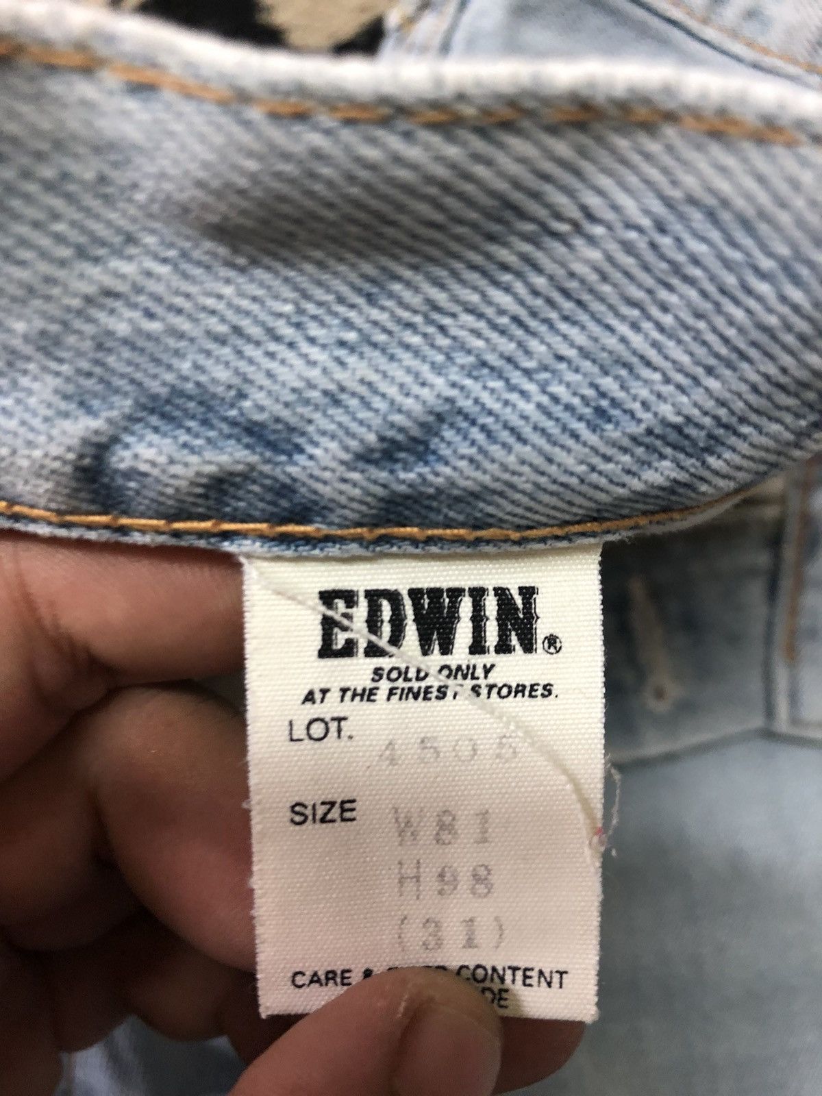 Edwin × Vintage VINTAGE SELVEDGE EDWIN505X LIGHT BLUE WASH DISTRESSED DENIM Size US 29 - 8 Thumbnail