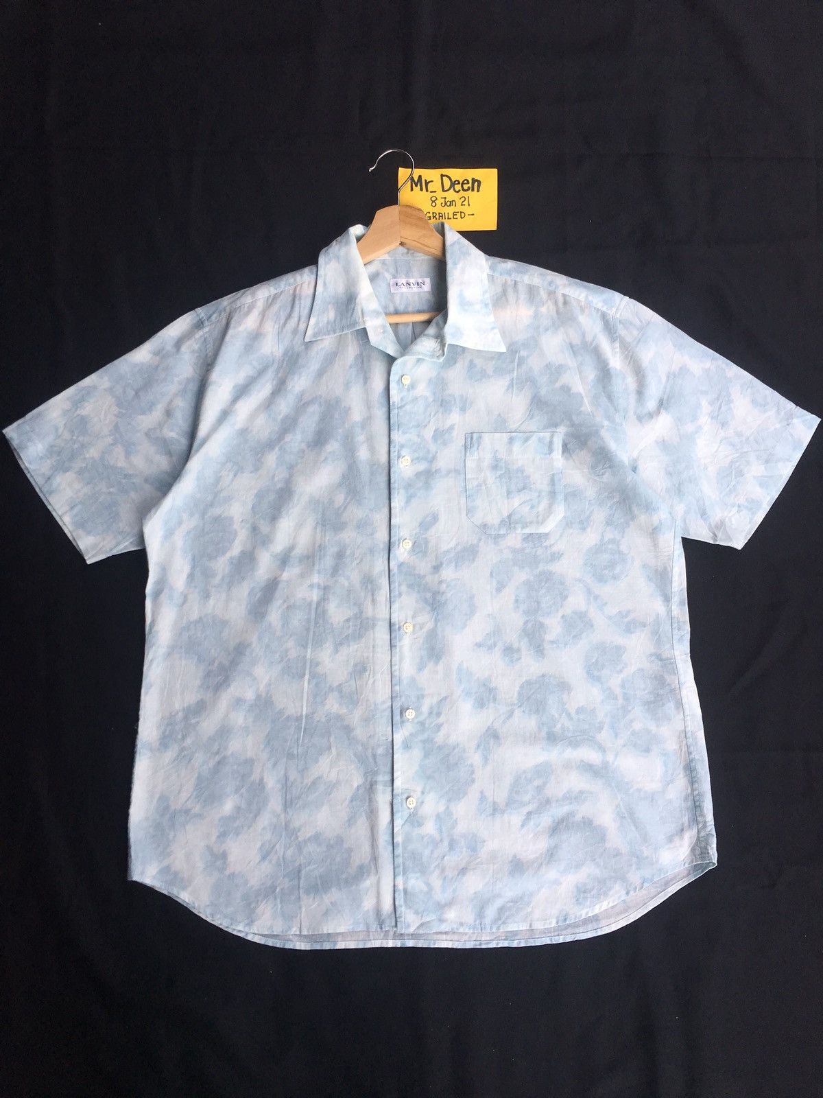Lanvin Vintage Lanvin Florals Dye Buttons Up Shirt Size US L / EU 52-54 / 3 - 3 Thumbnail
