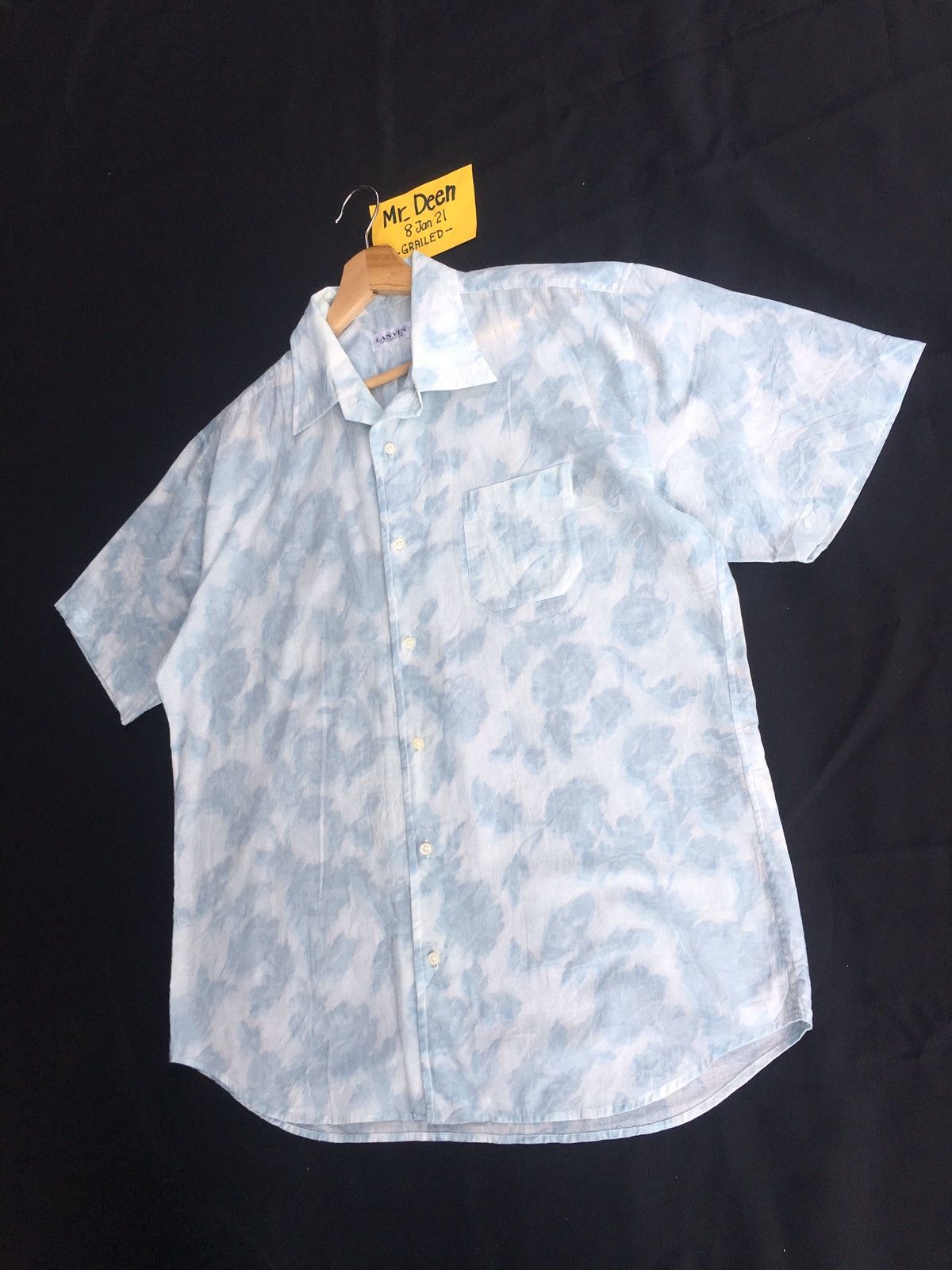 Lanvin Vintage Lanvin Florals Dye Buttons Up Shirt Size US L / EU 52-54 / 3 - 5 Thumbnail