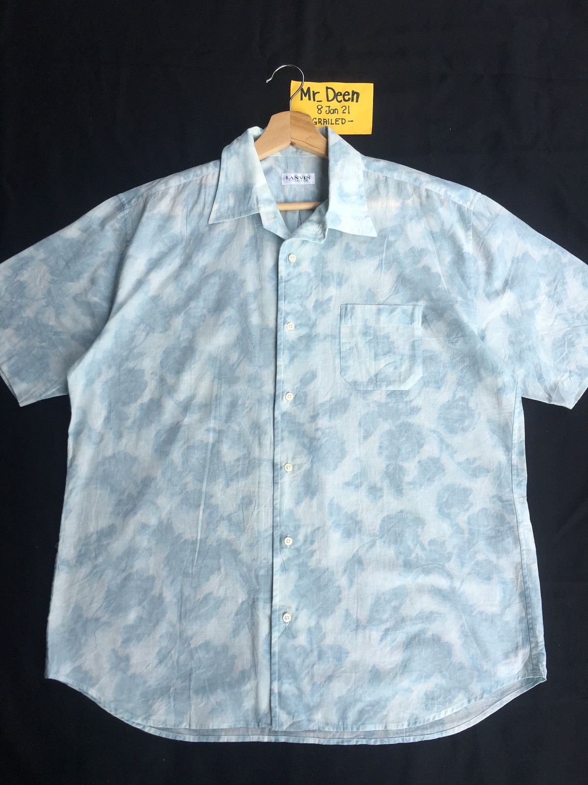 Lanvin Vintage Lanvin Florals Dye Buttons Up Shirt Size US L / EU 52-54 / 3 - 1 Thumbnail