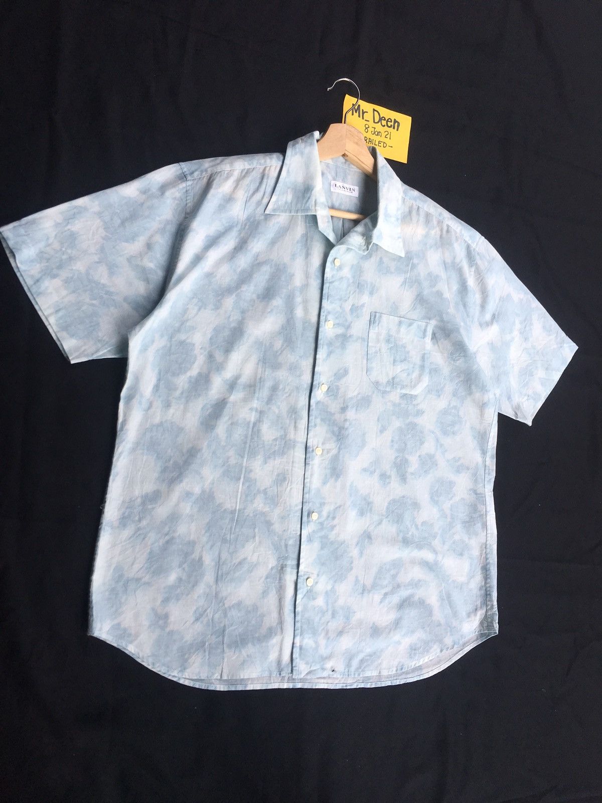 Lanvin Vintage Lanvin Florals Dye Buttons Up Shirt Size US L / EU 52-54 / 3 - 4 Thumbnail