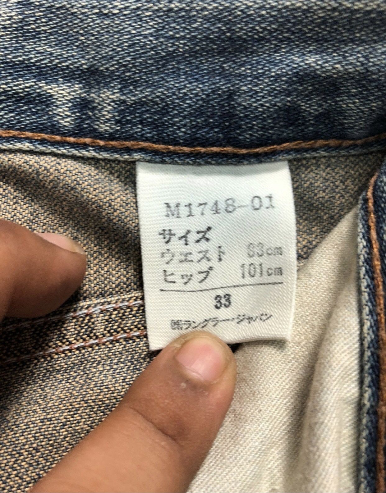 Vintage × Wrangler VINTAGE RUSTY WRANGLER BLUE BELL 🔔 BLUE WASH DENIM Size US 31 - 6 Thumbnail