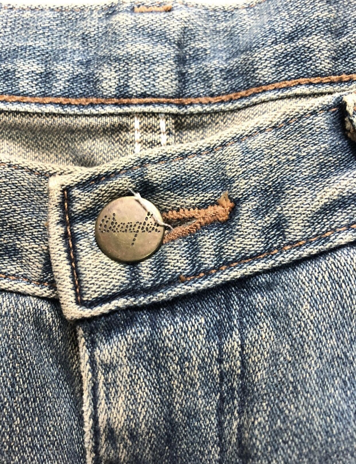 Vintage × Wrangler VINTAGE RUSTY WRANGLER BLUE BELL 🔔 BLUE WASH DENIM Size US 31 - 4 Thumbnail
