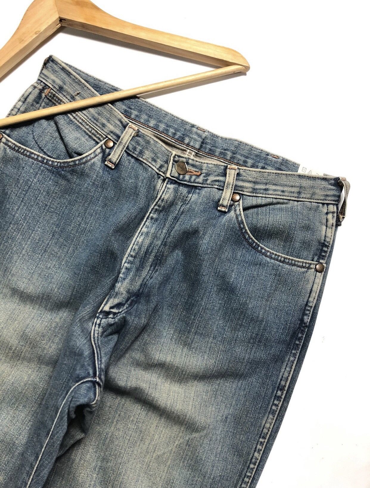 Vintage × Wrangler VINTAGE RUSTY WRANGLER BLUE BELL 🔔 BLUE WASH DENIM Size US 31 - 3 Thumbnail