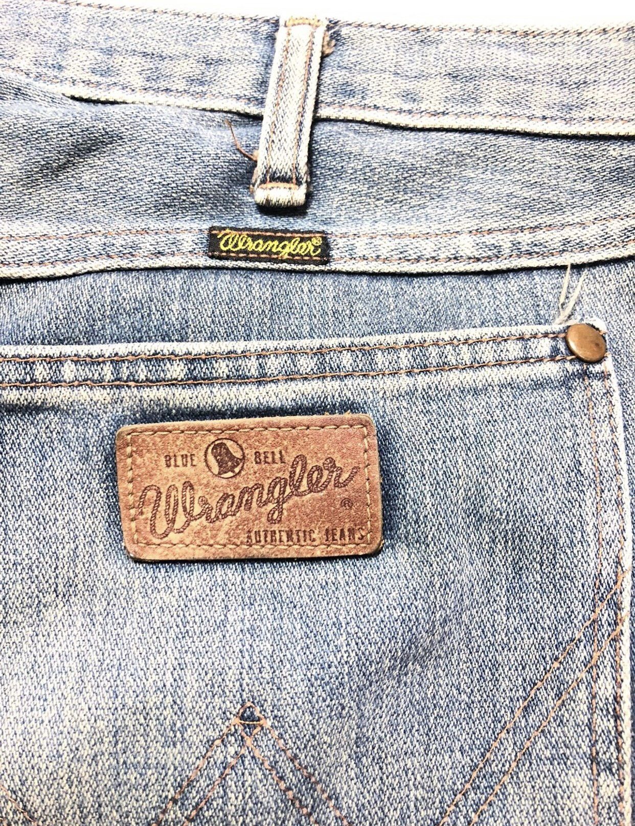 Vintage × Wrangler VINTAGE RUSTY WRANGLER BLUE BELL 🔔 BLUE WASH DENIM Size US 31 - 11 Thumbnail