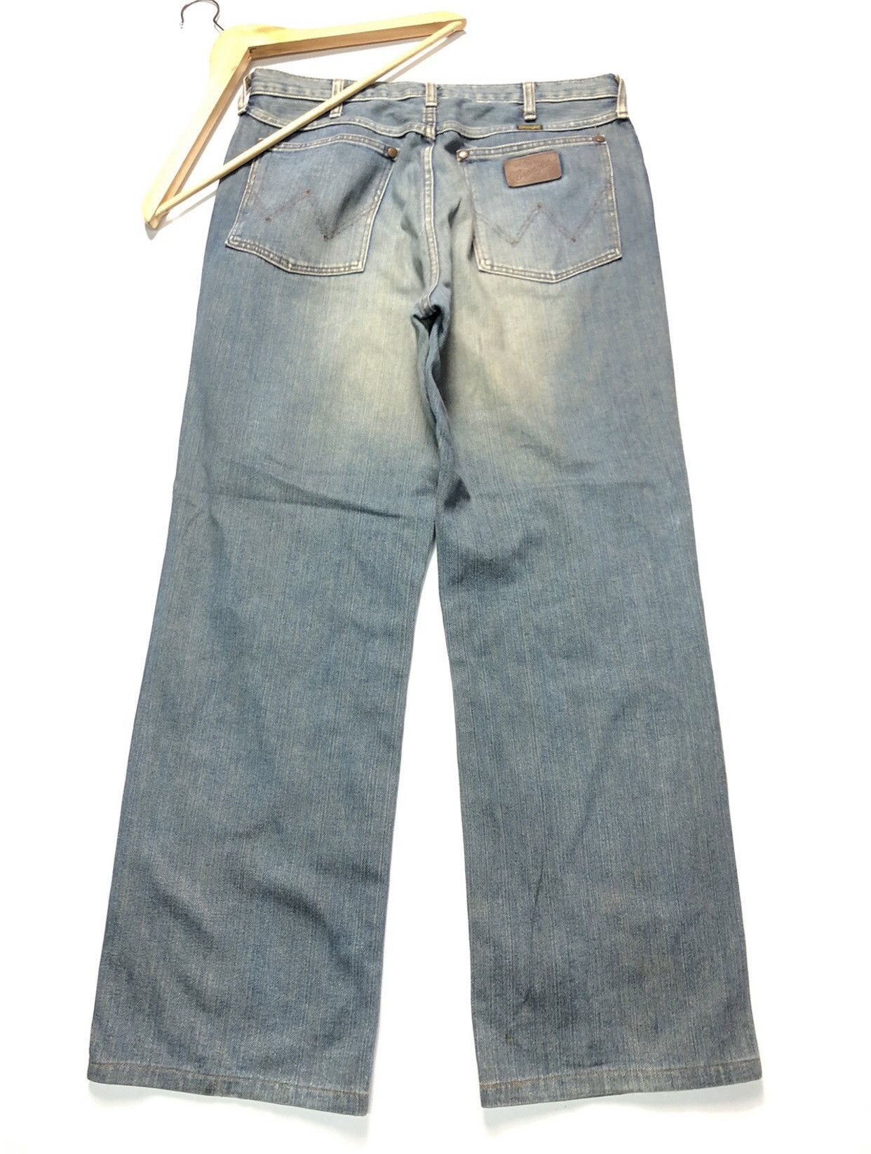 Vintage × Wrangler VINTAGE RUSTY WRANGLER BLUE BELL 🔔 BLUE WASH DENIM Size US 31 - 9 Thumbnail