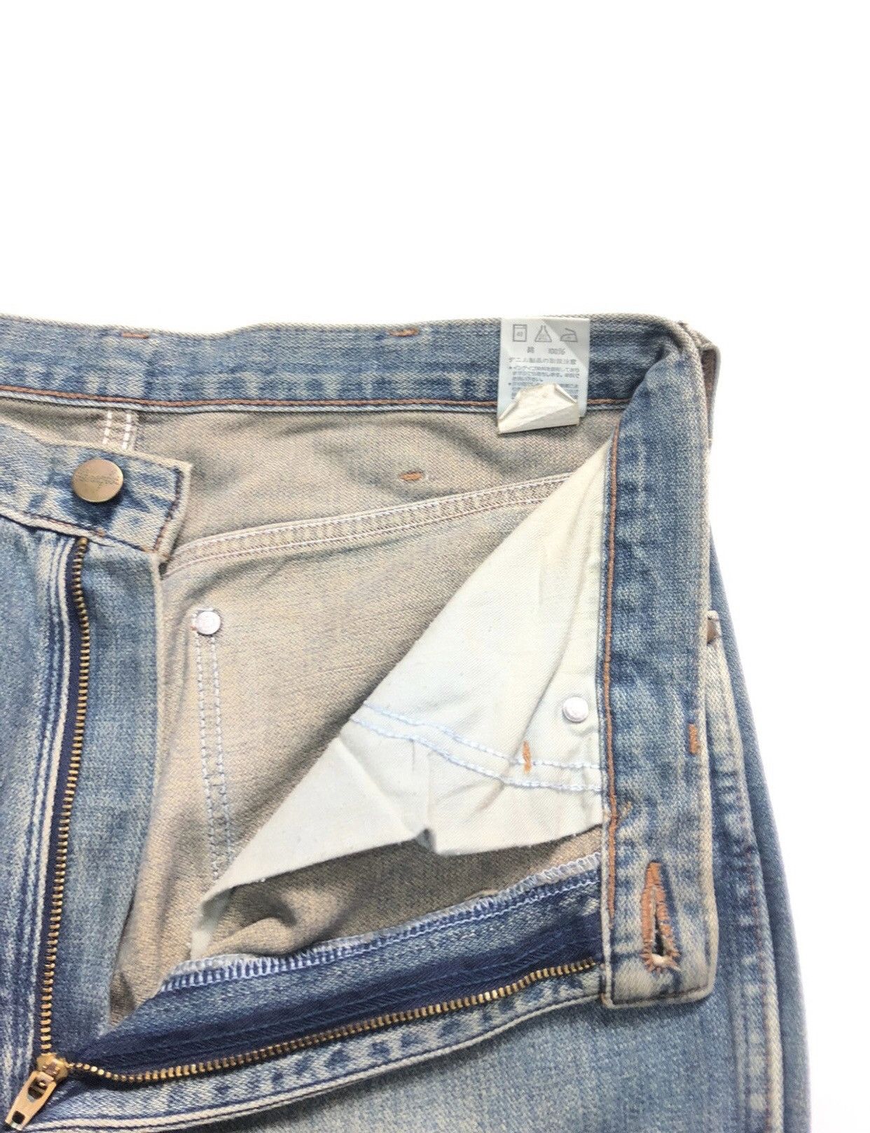 Vintage × Wrangler VINTAGE RUSTY WRANGLER BLUE BELL 🔔 BLUE WASH DENIM Size US 31 - 5 Thumbnail