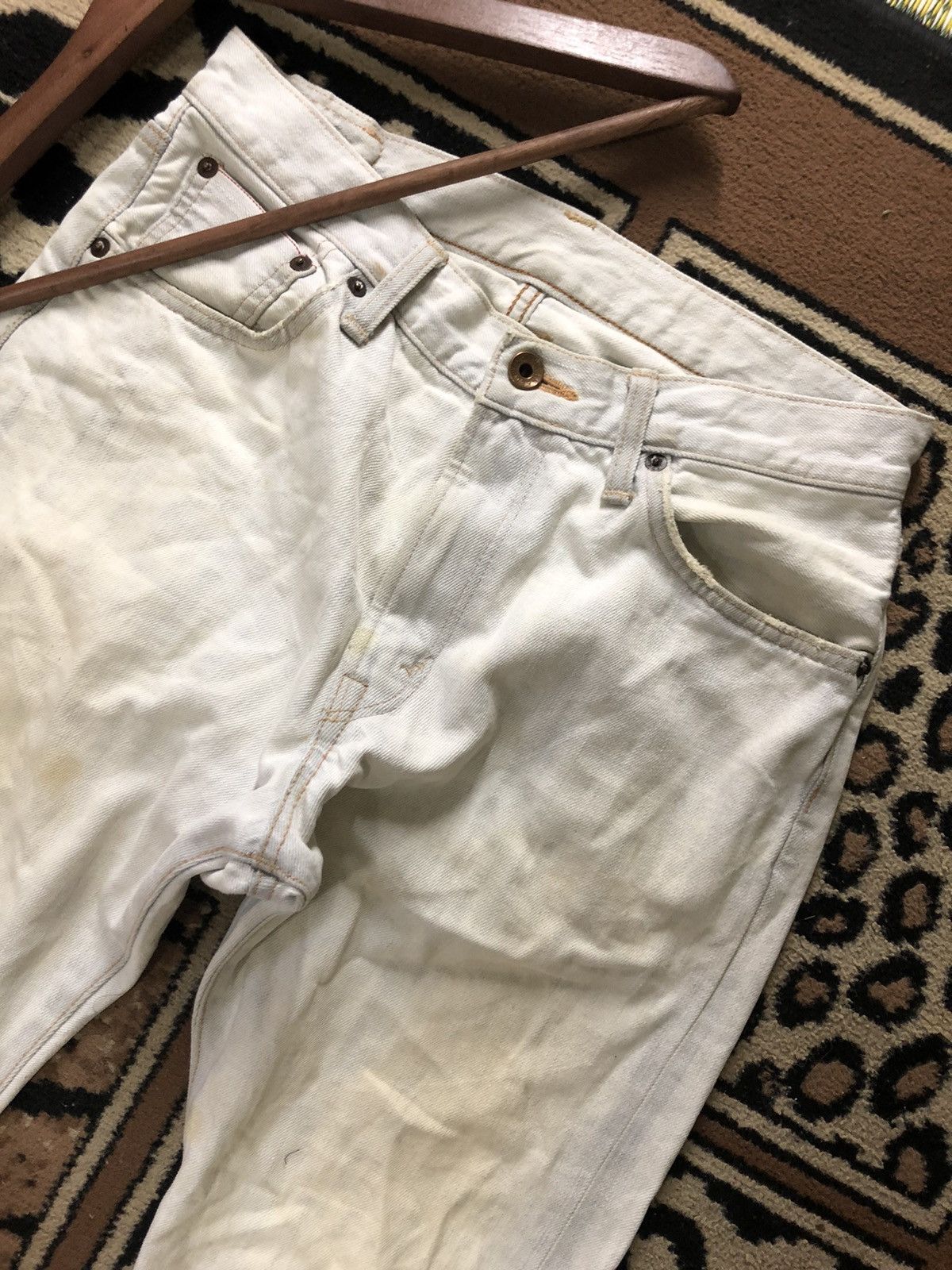 Edwin × Vintage VINTAGE SELVEDGE EDWIN 505 LIGHT BLUE WASH DISTRESSED DENIM Size US 29 - 2 Thumbnail