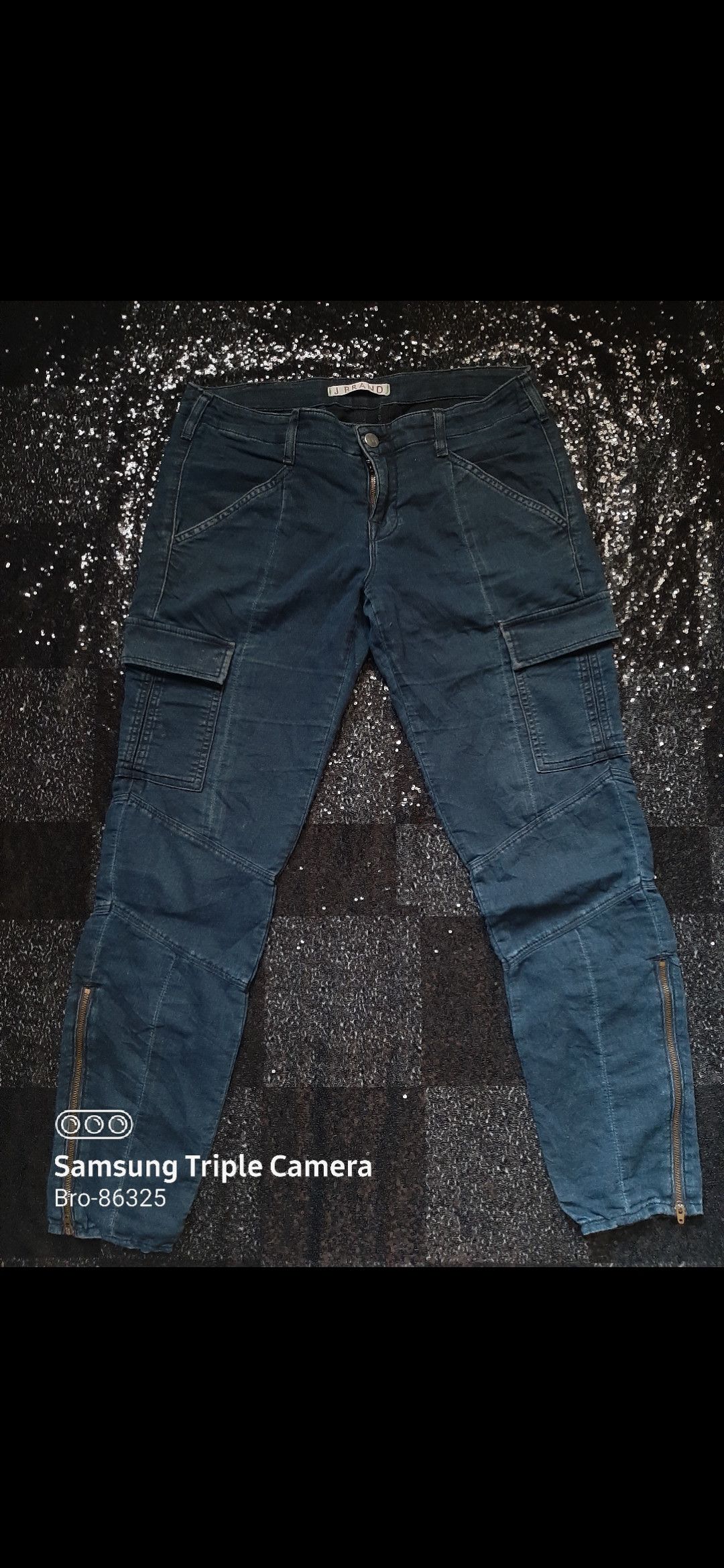 image of J Vintage J Brand Tactical Cargo Pant Multi Pocket in Blue, Men's (Size 32)