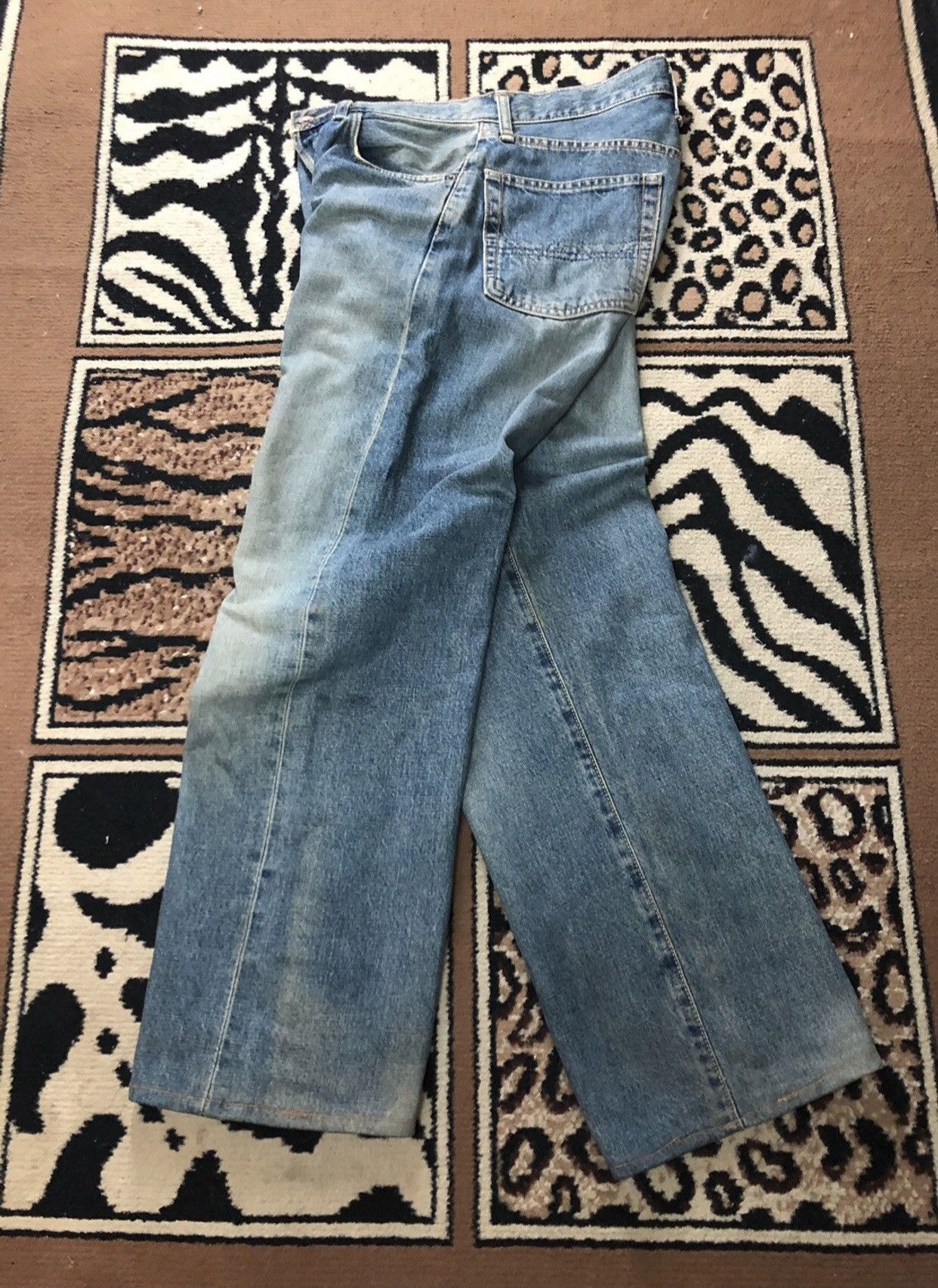 Edwin × Vintage VINTAGE SELVEDGE EDWIN505x RUSTY BLUE WASH DISTRESSED DENIM Size US 29 - 13 Thumbnail