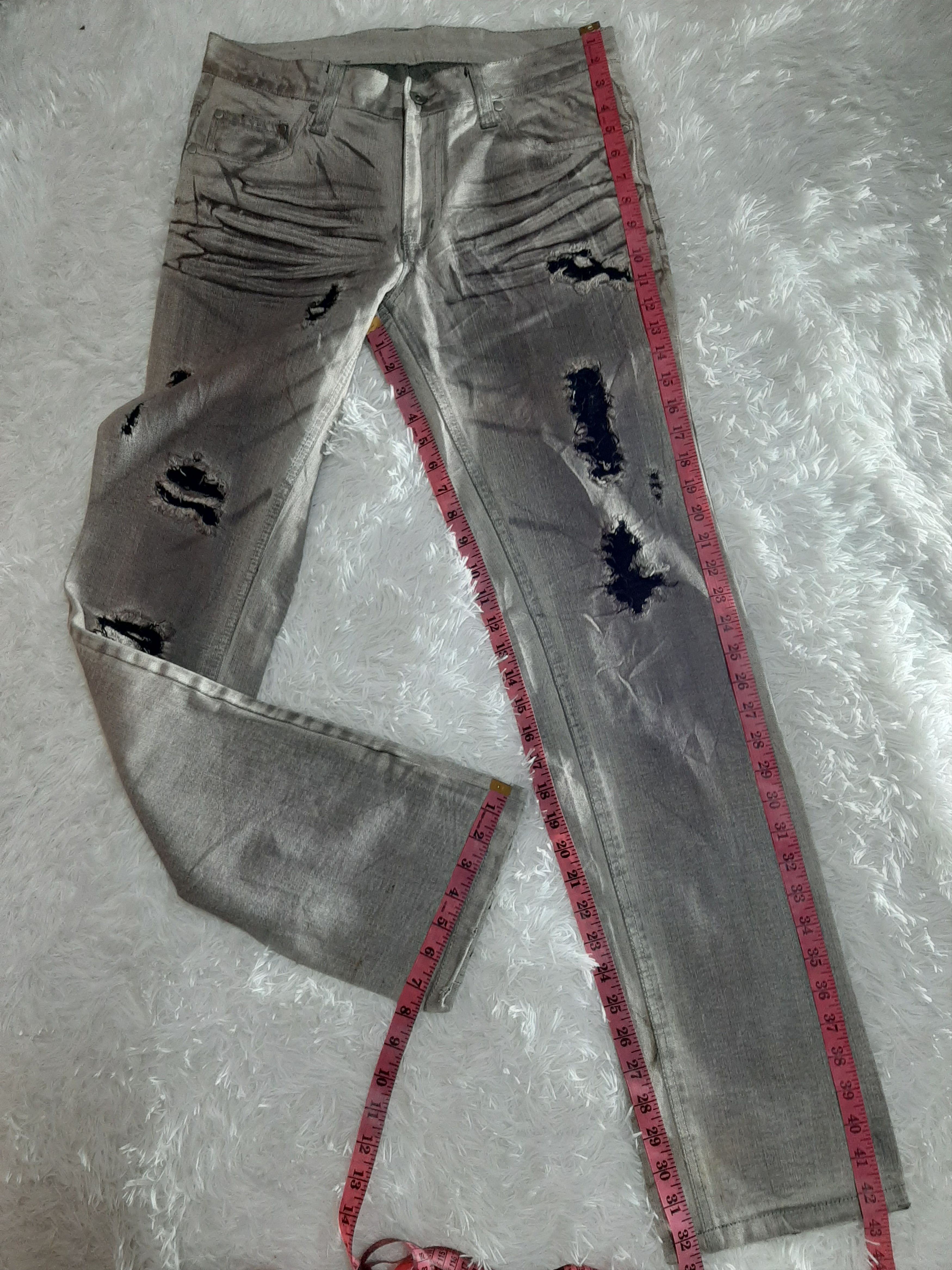 Japanese Brand × Vintage VINTAGE BIKE+STAR JAPANESE BRAND THRASHED DISTRESSED DENIM Size US 32 / EU 48 - 16 Thumbnail