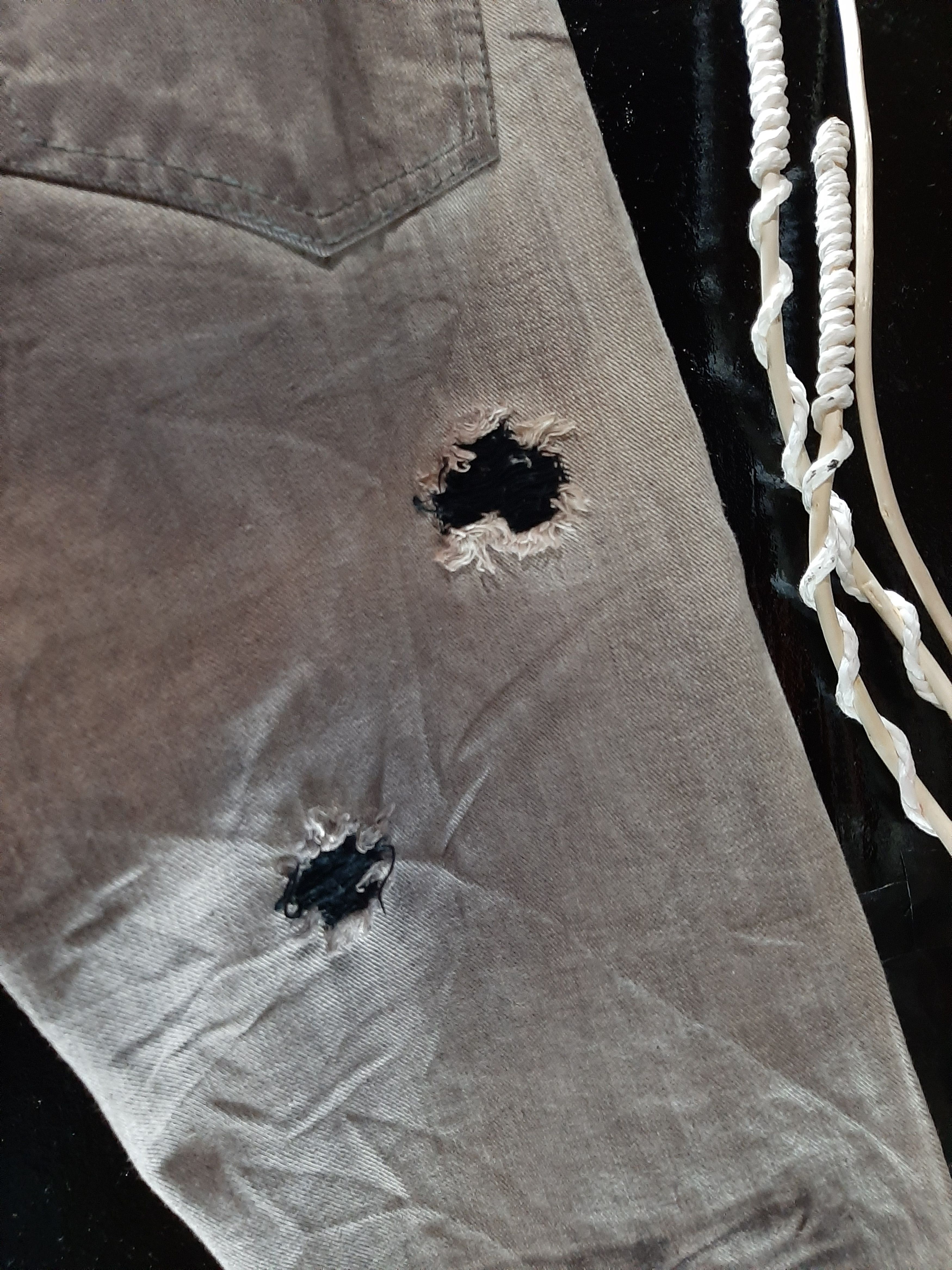 Japanese Brand × Vintage VINTAGE BIKE+STAR JAPANESE BRAND THRASHED DISTRESSED DENIM Size US 32 / EU 48 - 11 Thumbnail
