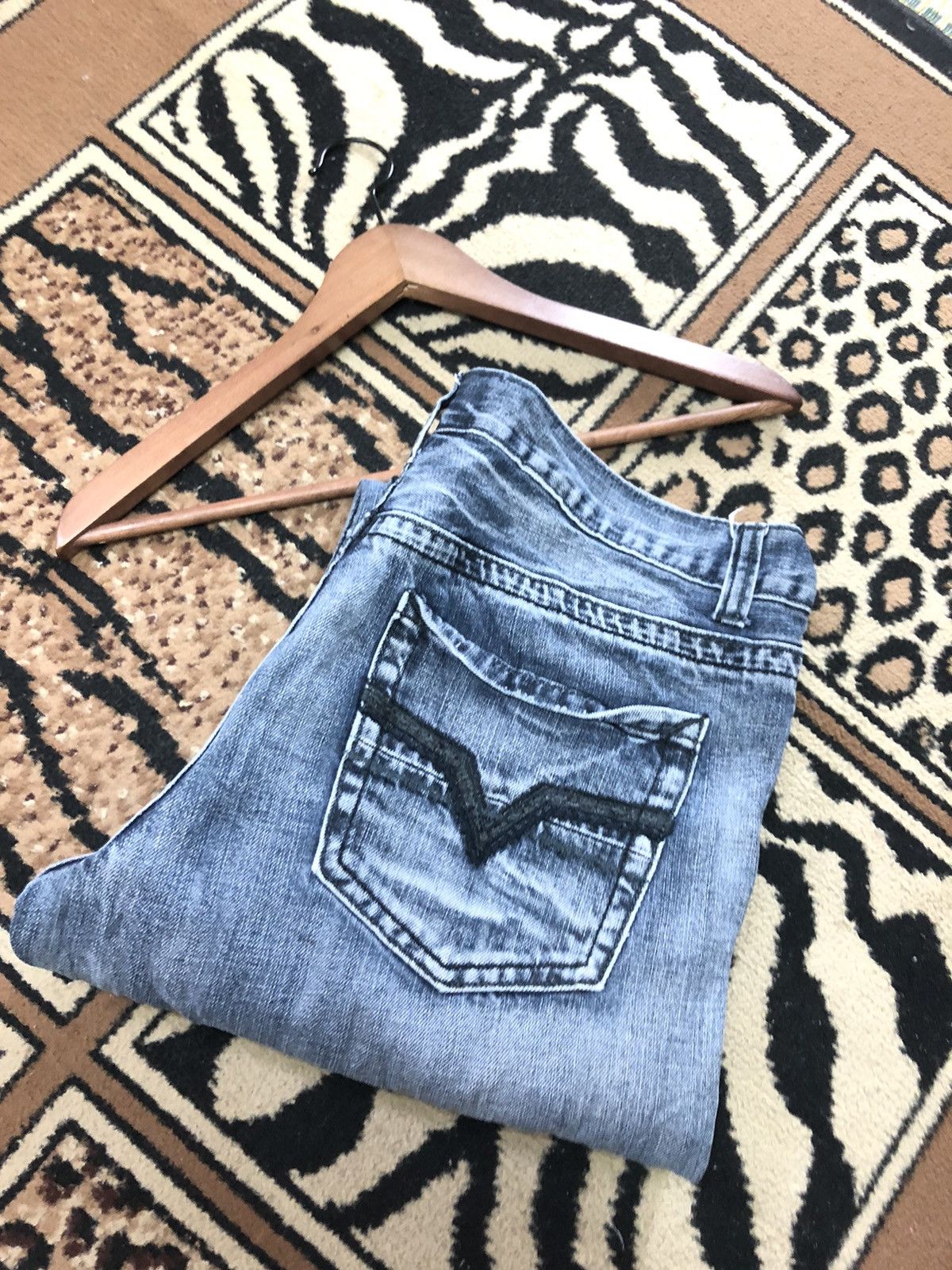 Route 66 × Vintage VINTAGE ROUTE 66 BLUE WASH DENIM Size US 36 / EU 52 - 4 Thumbnail
