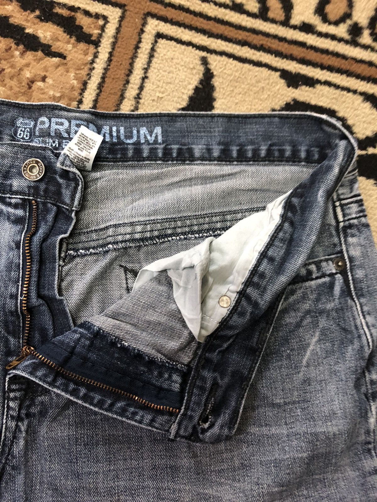 Route 66 × Vintage VINTAGE ROUTE 66 BLUE WASH DENIM Size US 36 / EU 52 - 8 Thumbnail