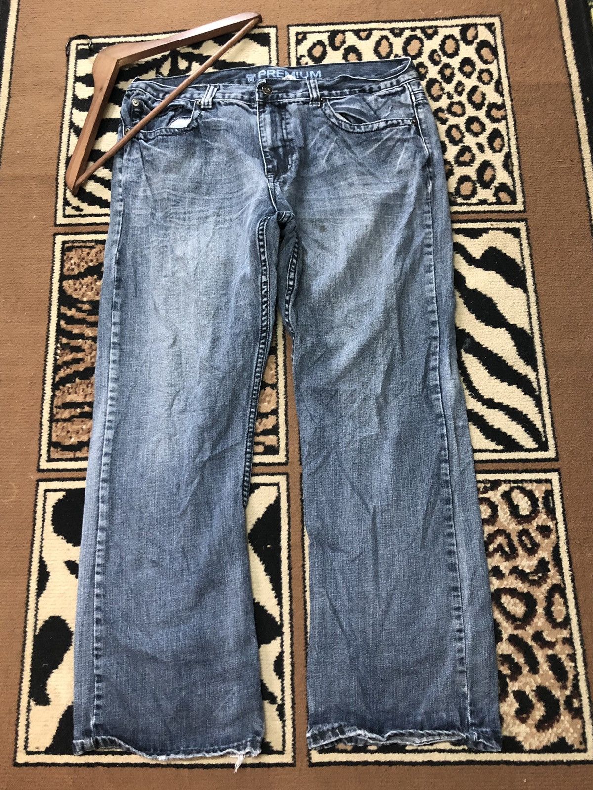 Route 66 × Vintage VINTAGE ROUTE 66 BLUE WASH DENIM Size US 36 / EU 52 - 5 Thumbnail