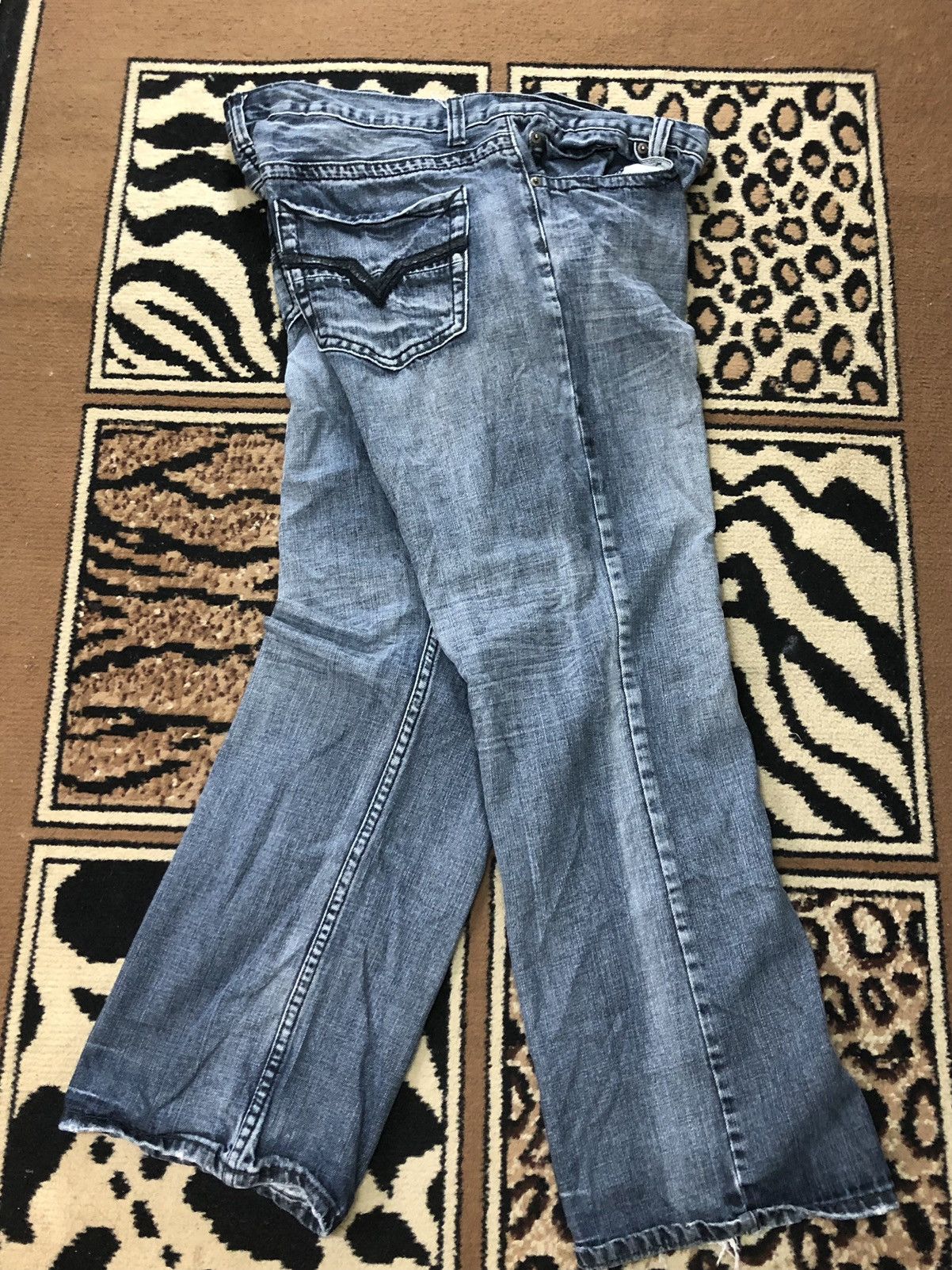 Route 66 × Vintage VINTAGE ROUTE 66 BLUE WASH DENIM Size US 36 / EU 52 - 1 Thumbnail