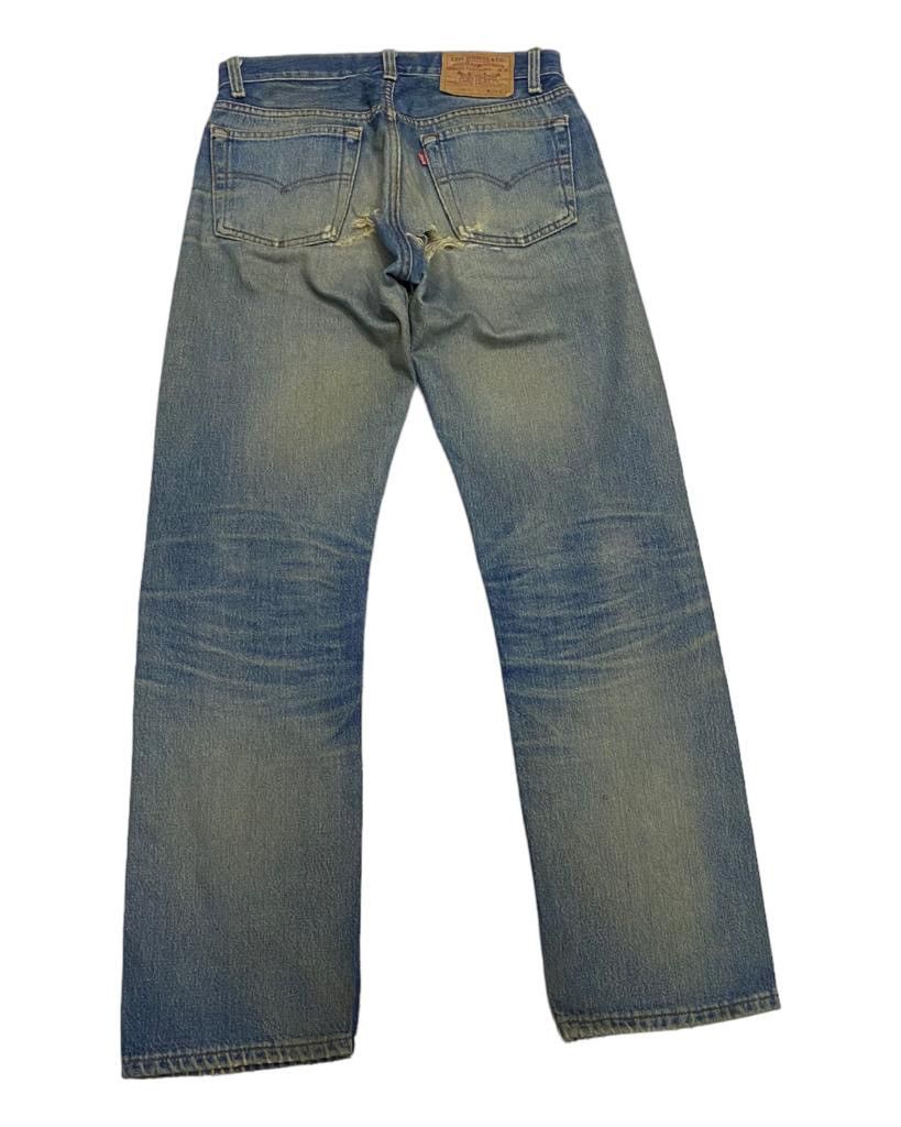 Levi's Vintage Clothing VINTAGE 501 THRASHED DISTRESSED LEVI’S RED LINE JEANS Size US 29 - 2 Thumbnail