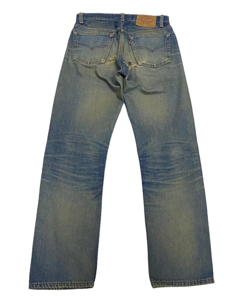 Levi's Vintage Clothing VINTAGE 501 THRASHED DISTRESSED LEVI’S RED LINE JEANS Size US 29 - 5 Thumbnail