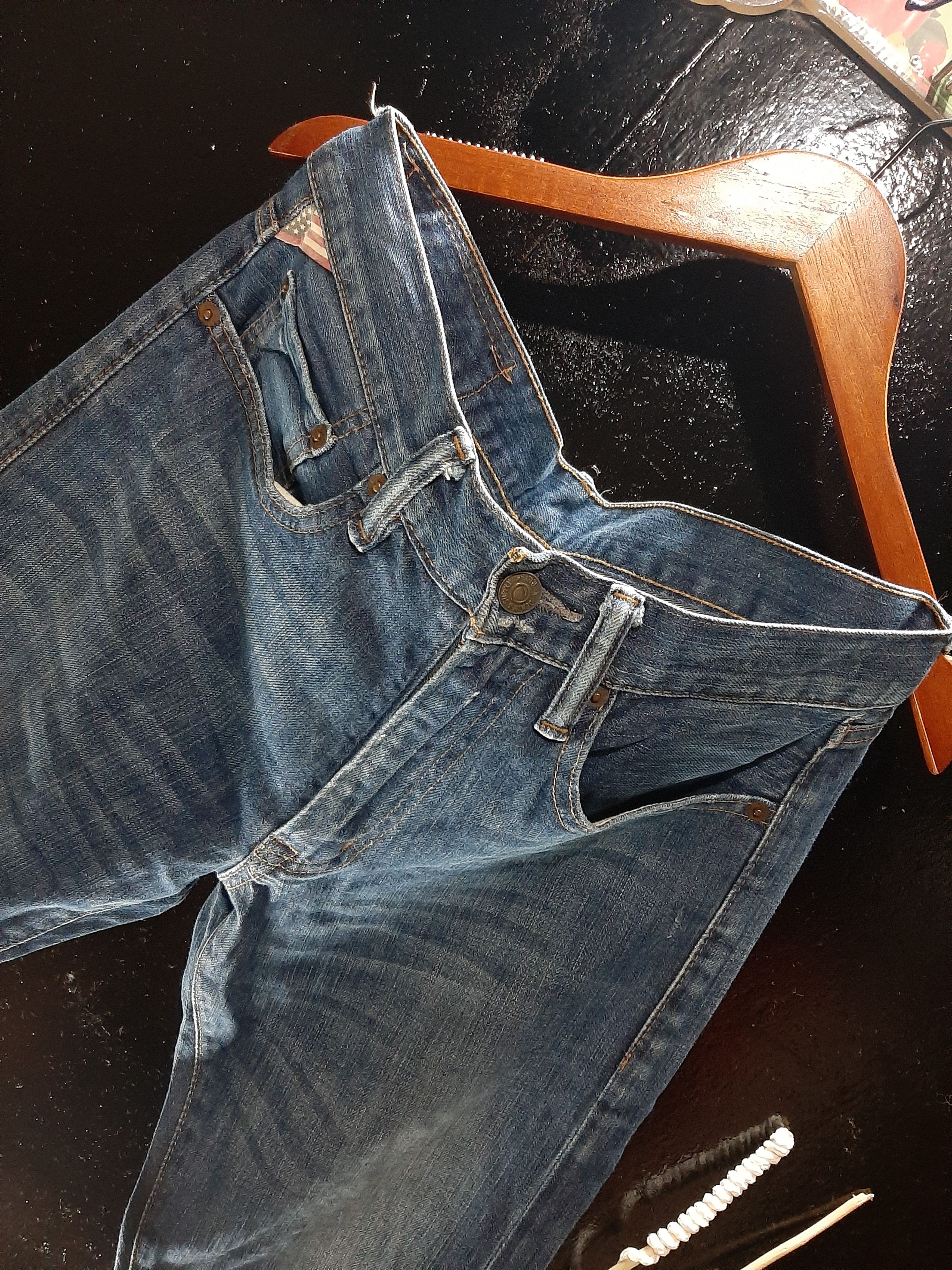 Ralph Lauren × Vintage VINTAGE RALPH LAURENT DISTRESSED LOW SKINNY DENIM Size US 30 / EU 46 - 6 Thumbnail