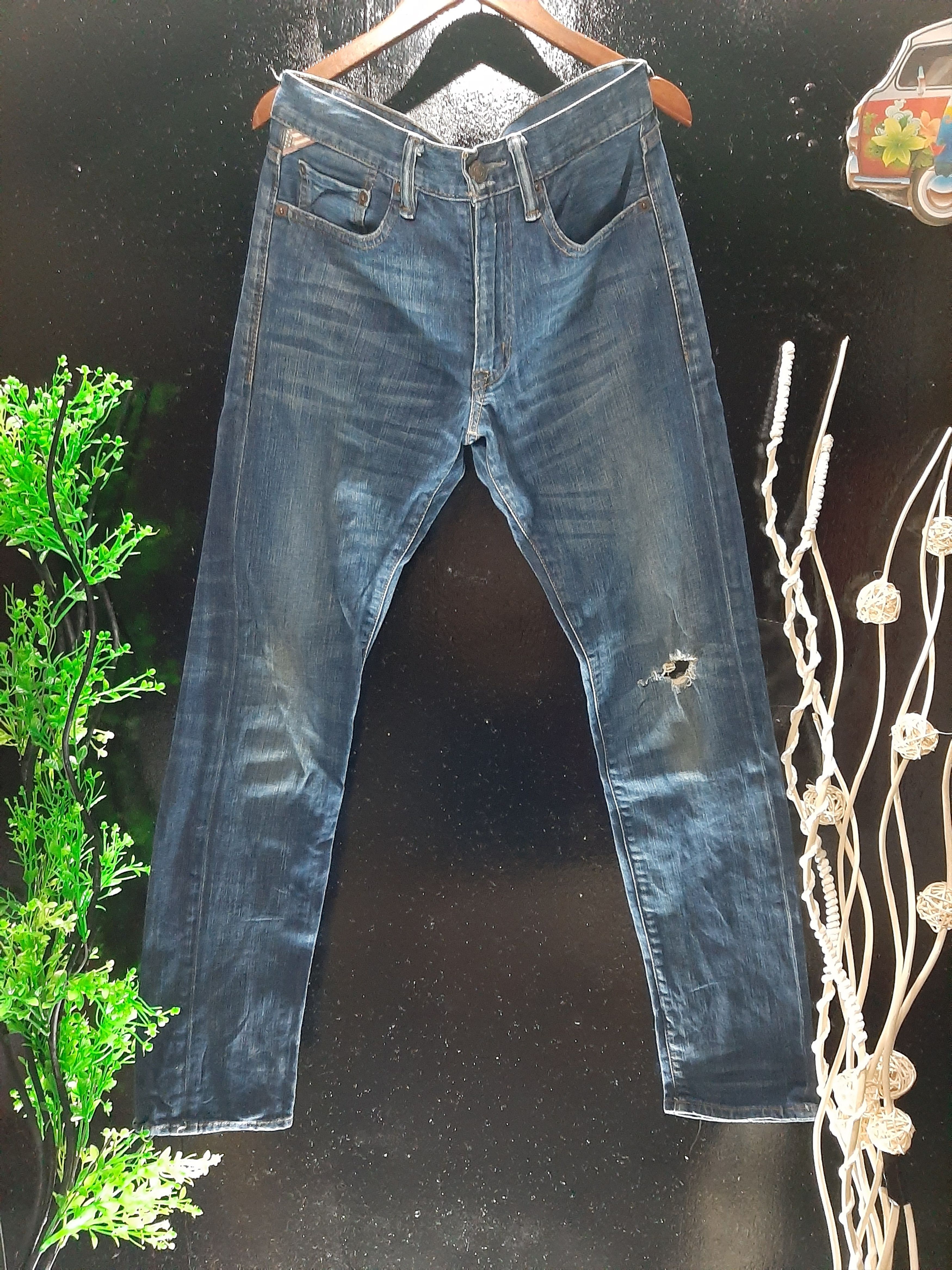 Ralph Lauren × Vintage VINTAGE RALPH LAURENT DISTRESSED LOW SKINNY DENIM Size US 30 / EU 46 - 4 Thumbnail