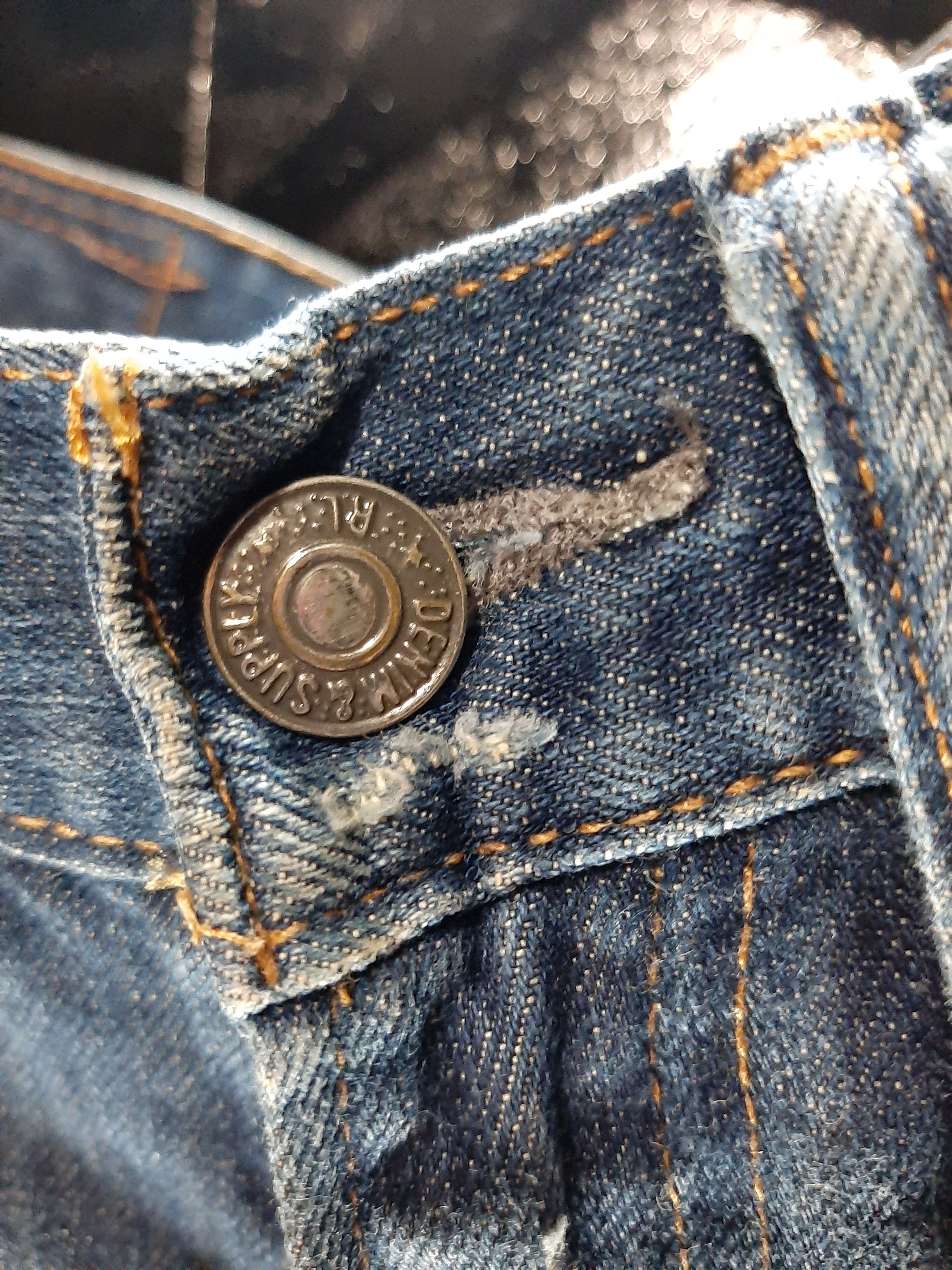 Ralph Lauren × Vintage VINTAGE RALPH LAURENT DISTRESSED LOW SKINNY DENIM Size US 30 / EU 46 - 7 Thumbnail