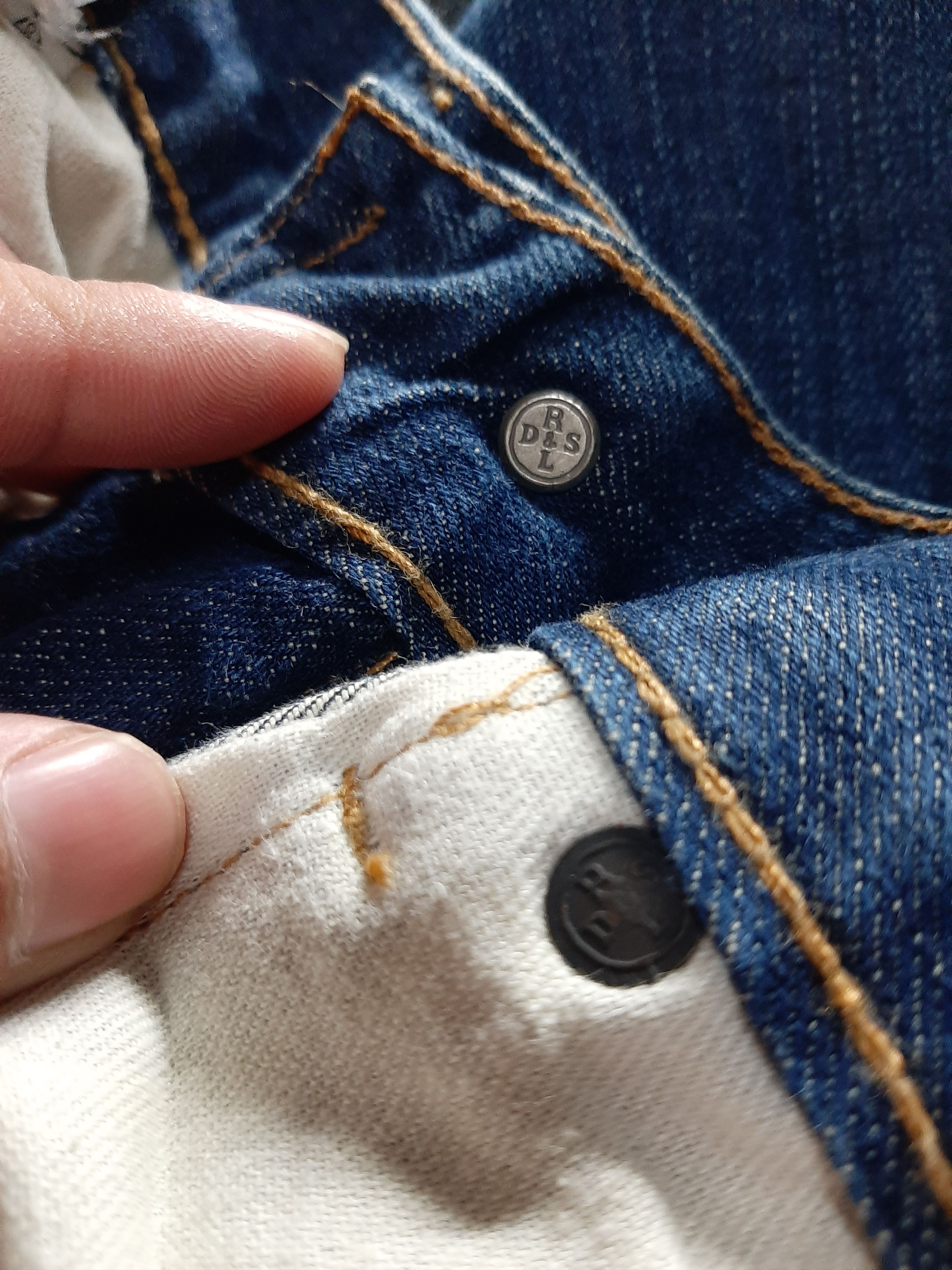 Ralph Lauren × Vintage VINTAGE RALPH LAURENT DISTRESSED LOW SKINNY DENIM Size US 30 / EU 46 - 11 Thumbnail
