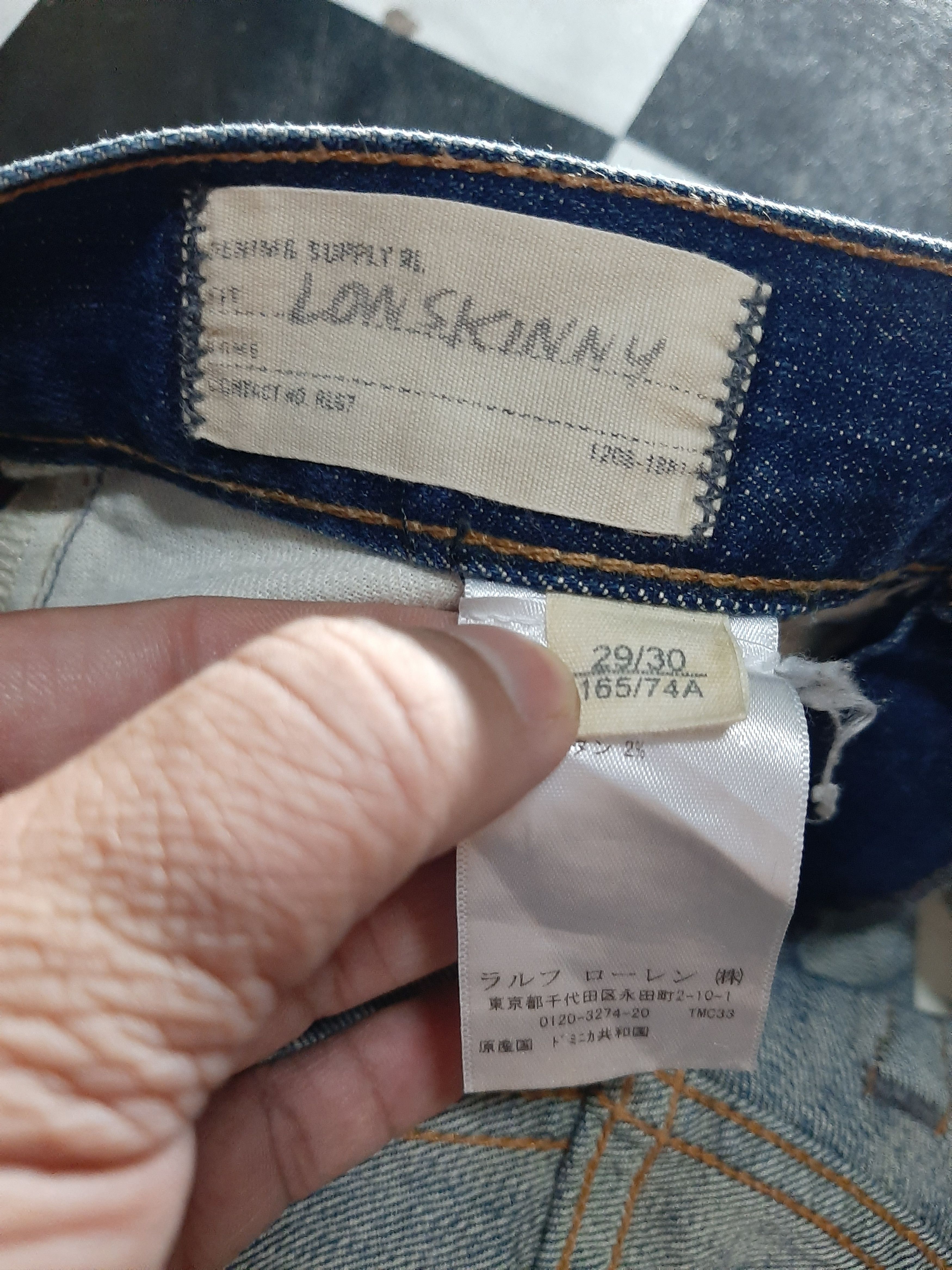 Ralph Lauren × Vintage VINTAGE RALPH LAURENT DISTRESSED LOW SKINNY DENIM Size US 30 / EU 46 - 9 Thumbnail