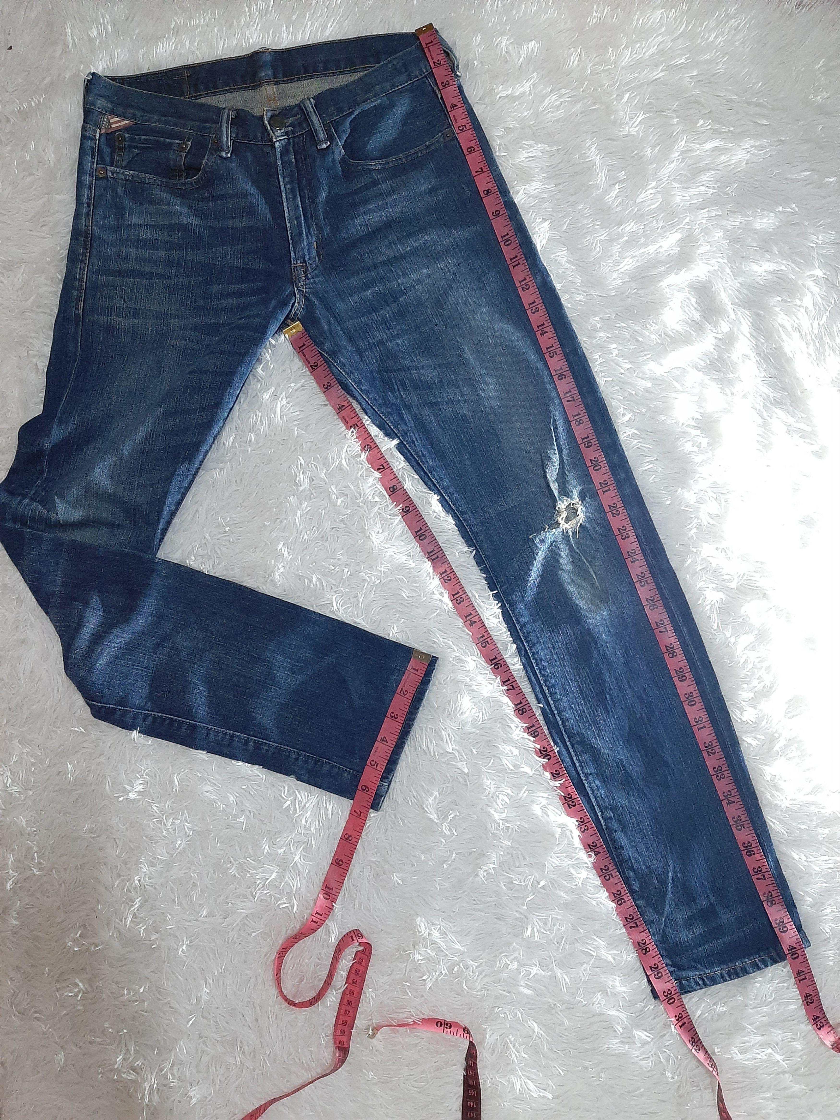 Ralph Lauren × Vintage VINTAGE RALPH LAURENT DISTRESSED LOW SKINNY DENIM Size US 30 / EU 46 - 13 Thumbnail